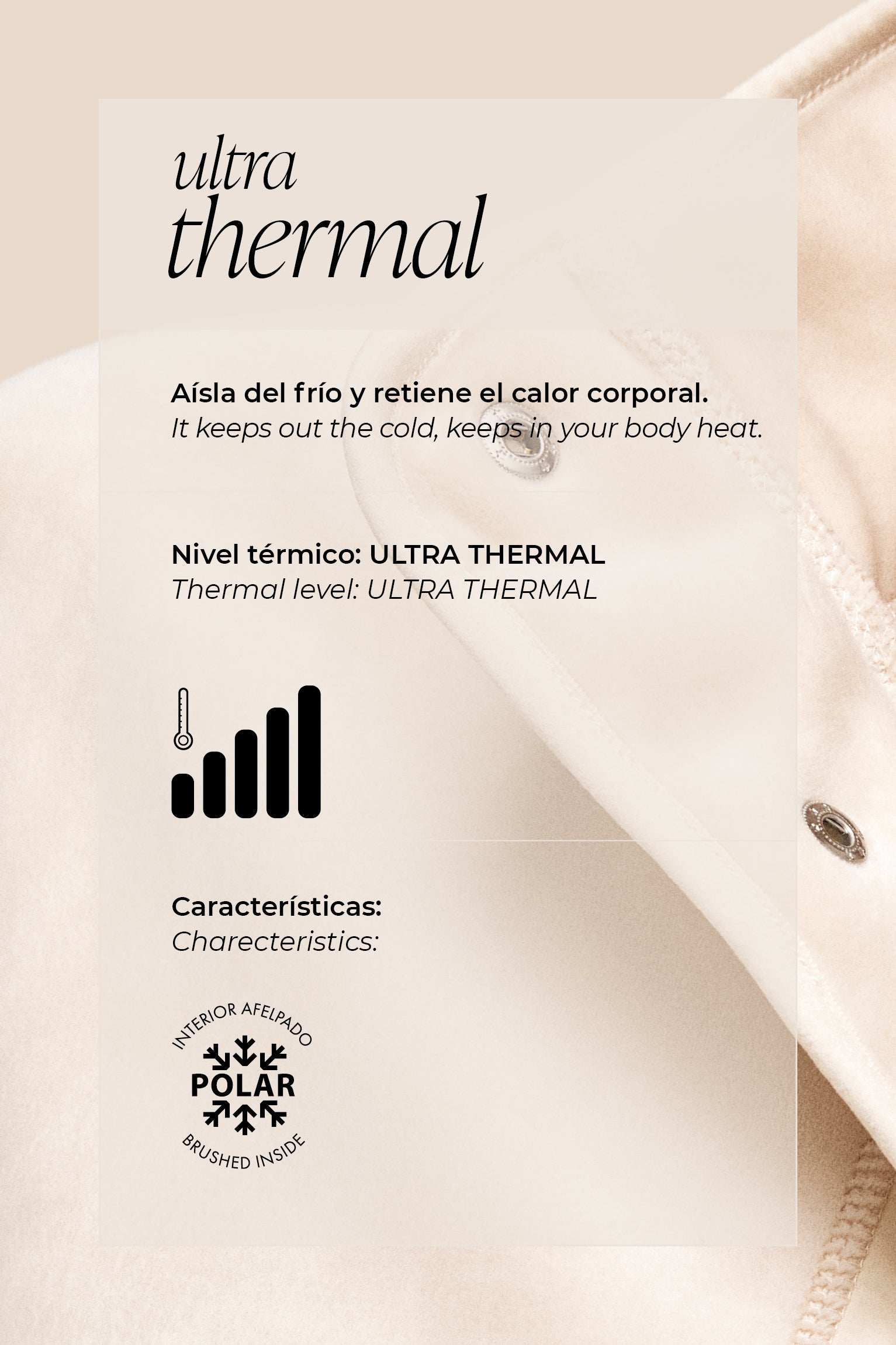 Sweat-shirt thermique de sport en polaire beige