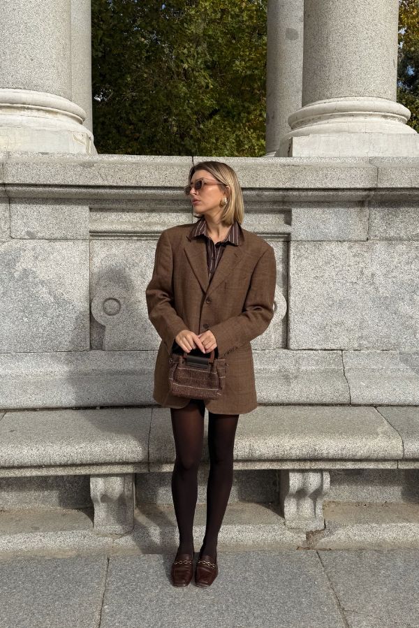 Total look marrón chocolate @teresamora6- Panty Marrón