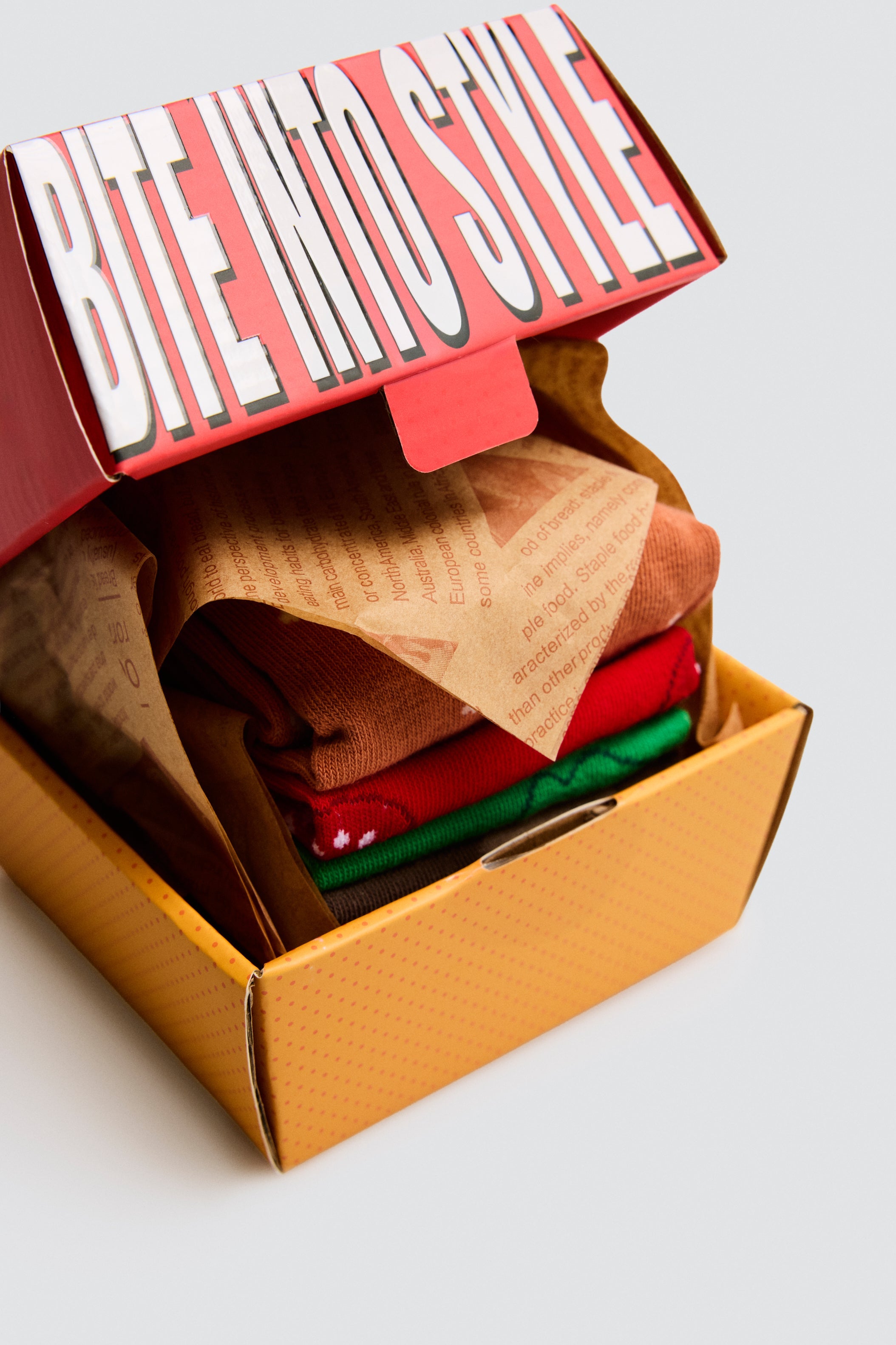 Coffret cadeau chaussettes burger