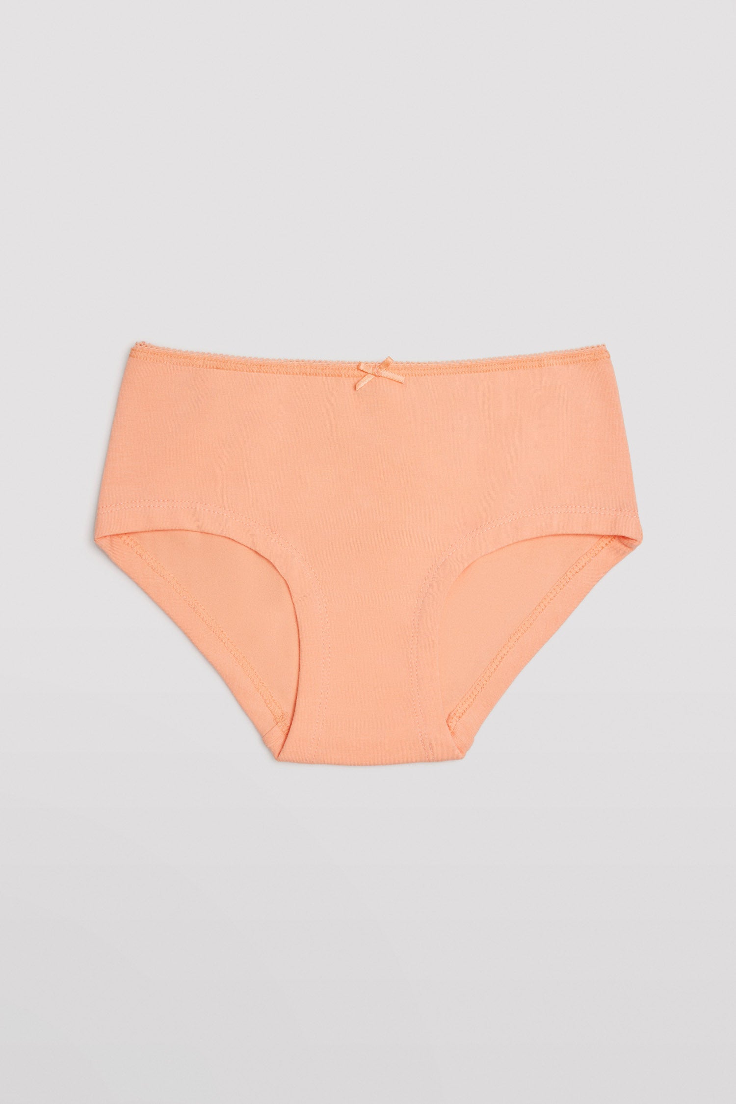 Lot de 2 culottes hipster fille coloris orange et vert