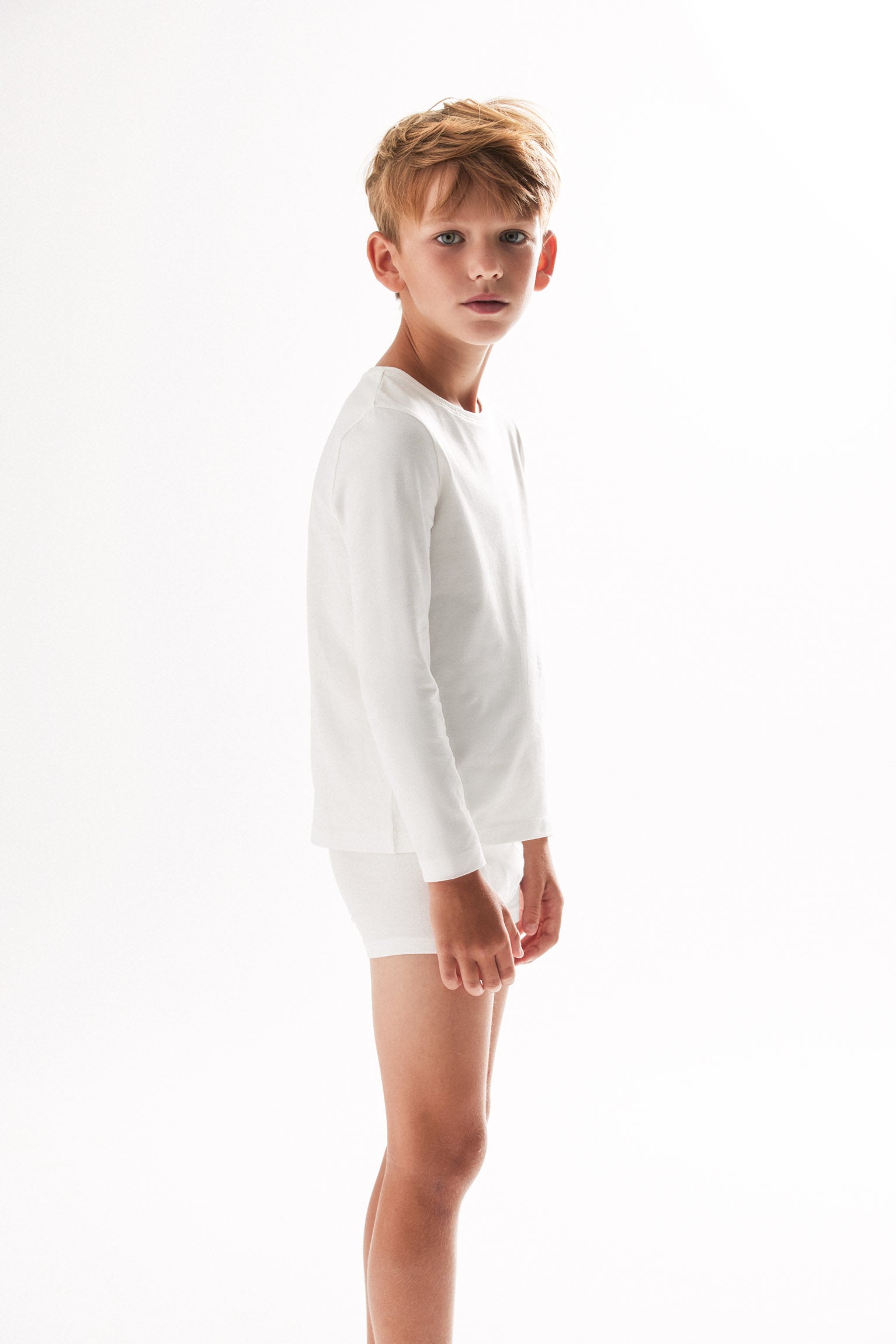 Lot de 2 boxers garçon en coton blanc