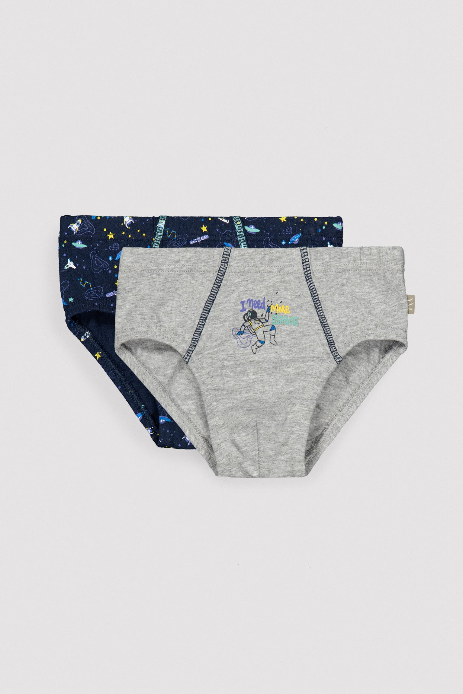 Pack de 2 slips infantiles  estampado astronautas - Ysabel Mora