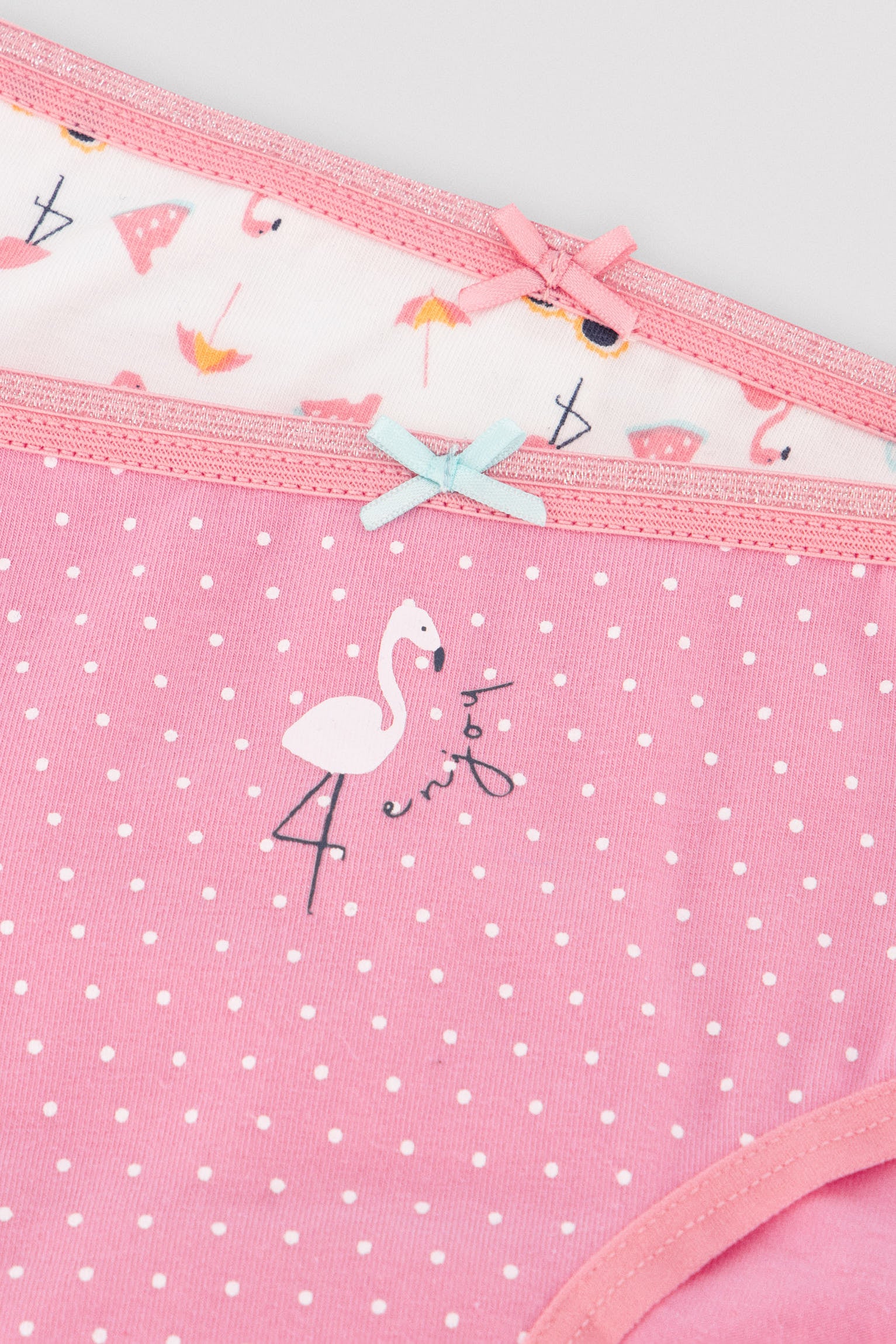 Pack de 2 bragas infantiles estampado flamencos - Ysabel Mora