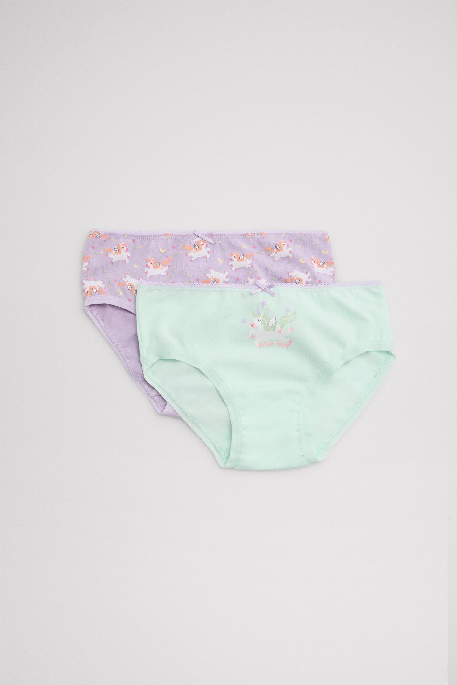 Pack de 2 bragas infantiles estampado unicornios - Ysabel Mora