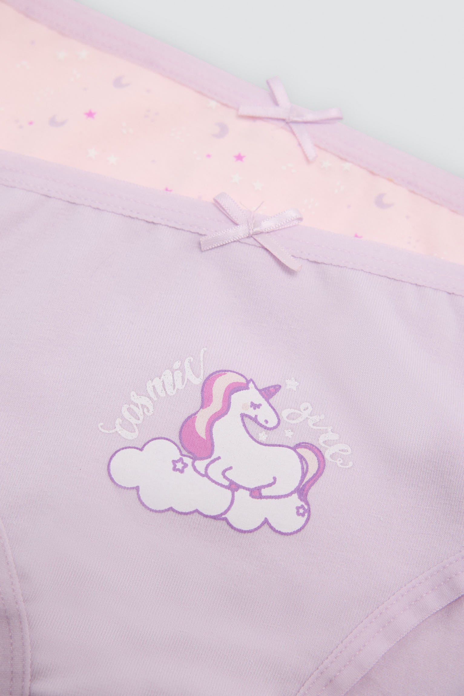 Pack de 2 braguitas de niña algodón estampado unicornio - Ysabel Mora