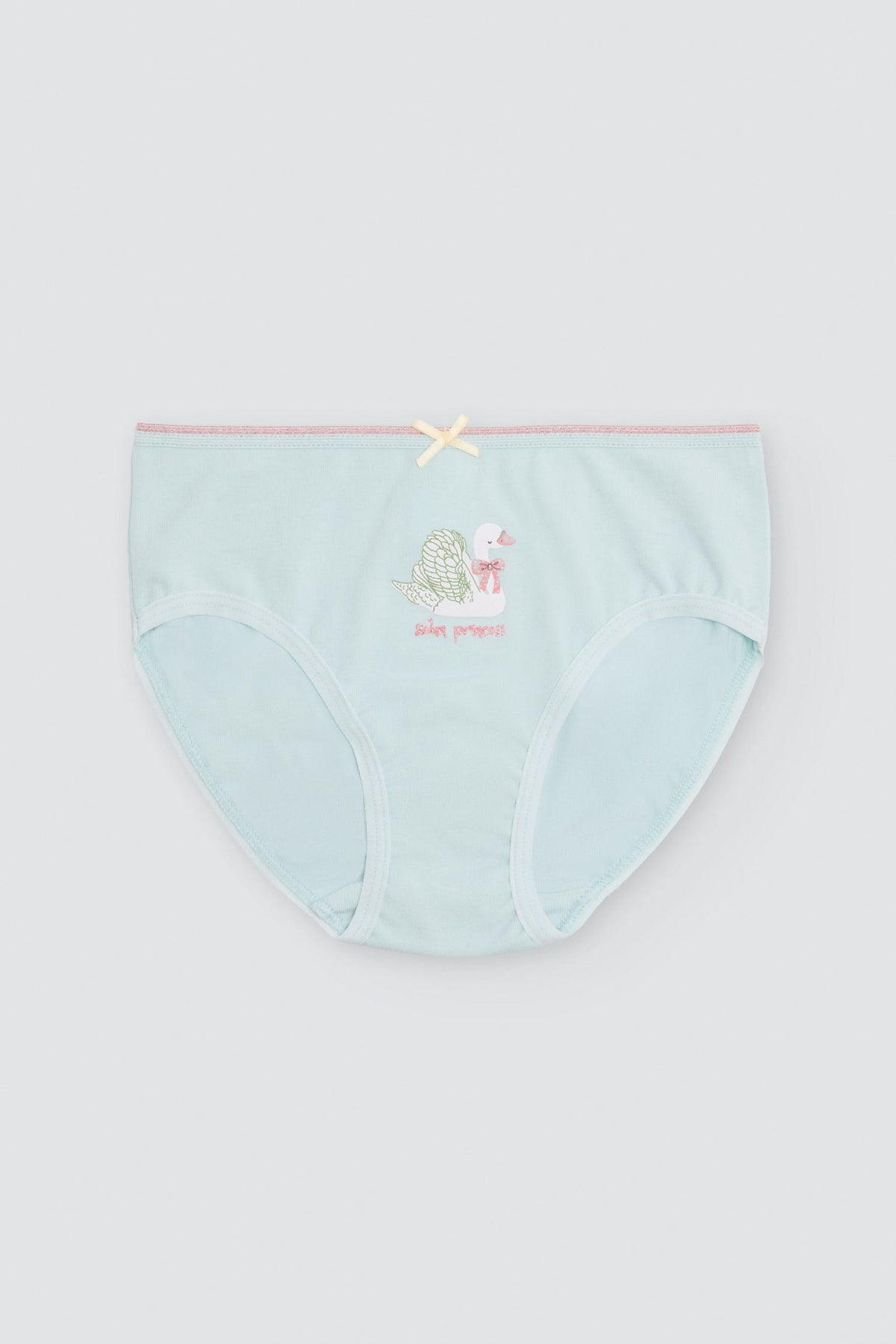 Pack de 2 braguitas de niña algodón estampado rayas y cisne - Ysabel Mora