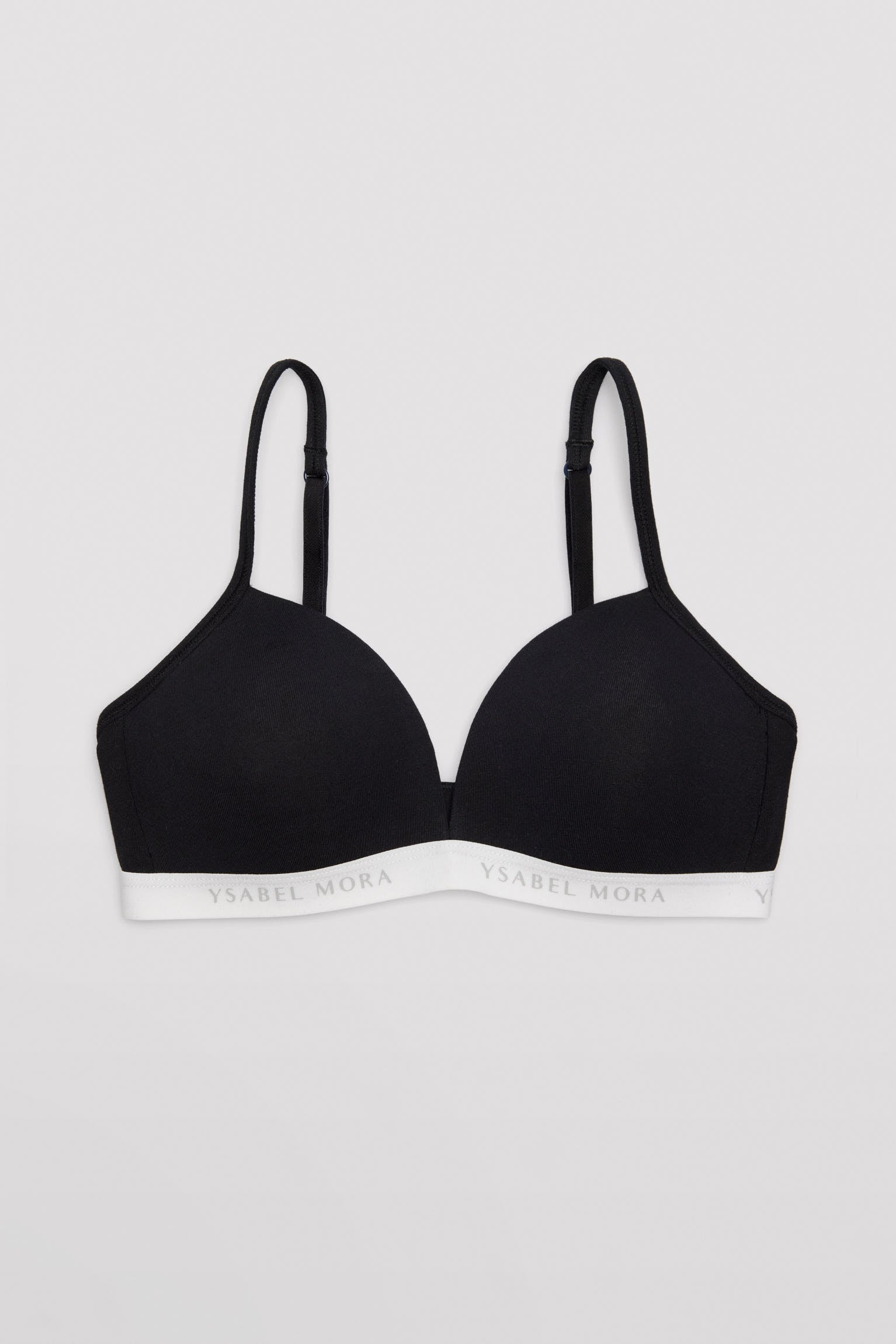 Soutien-gorge classique en coton pour jeunes avec caoutchouc gris