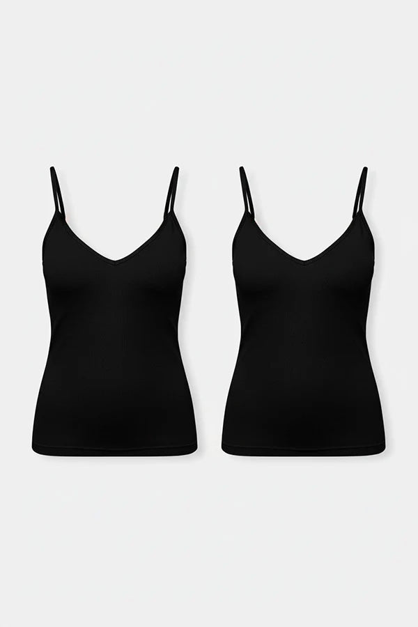 Pack de 2 débardeurs noirs