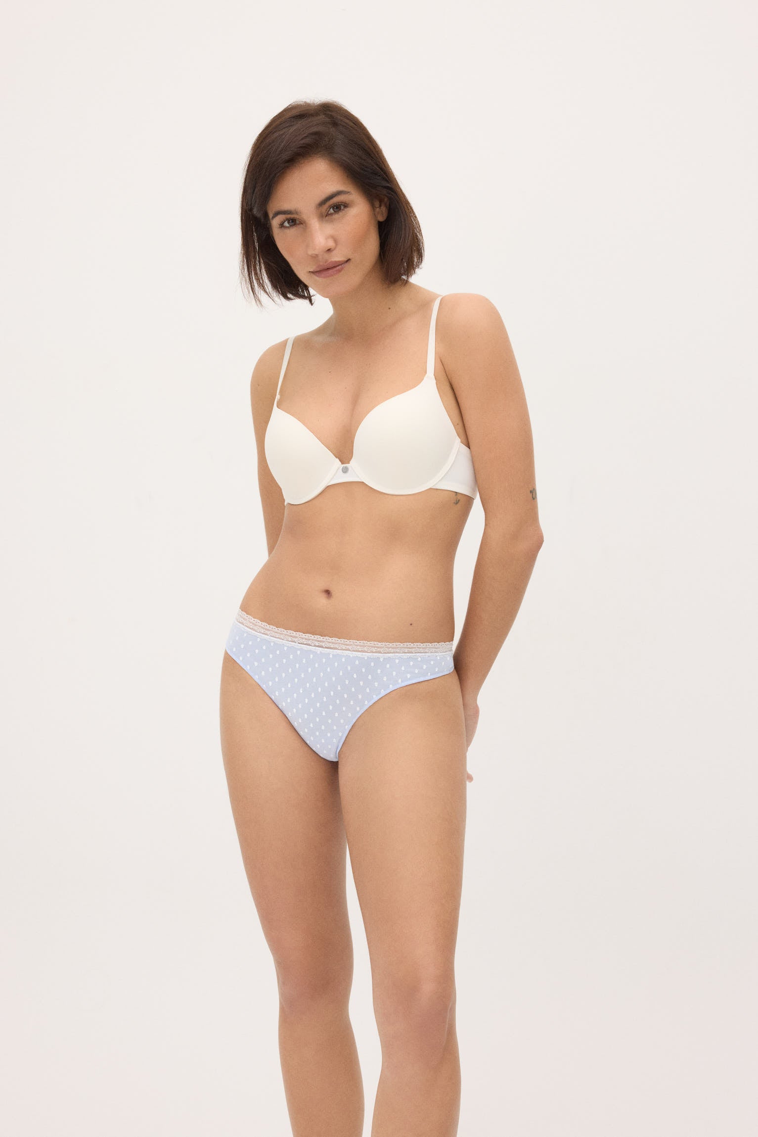 Pack de 2 tangas estampados azul pastel - Ysabel Mora