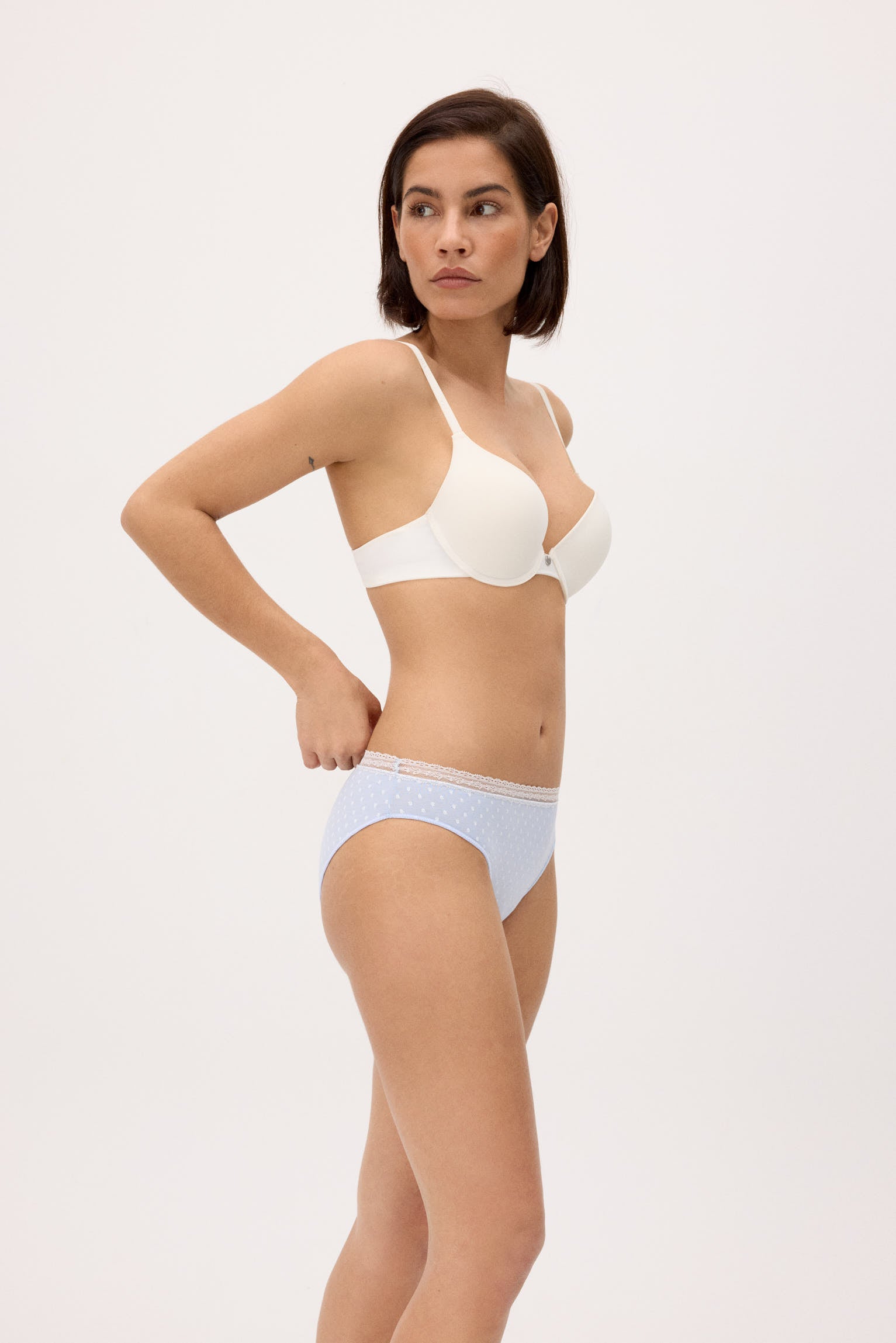 Pack de 2 bragas midi estampadas pastel tonos azules - Ysabel Mora