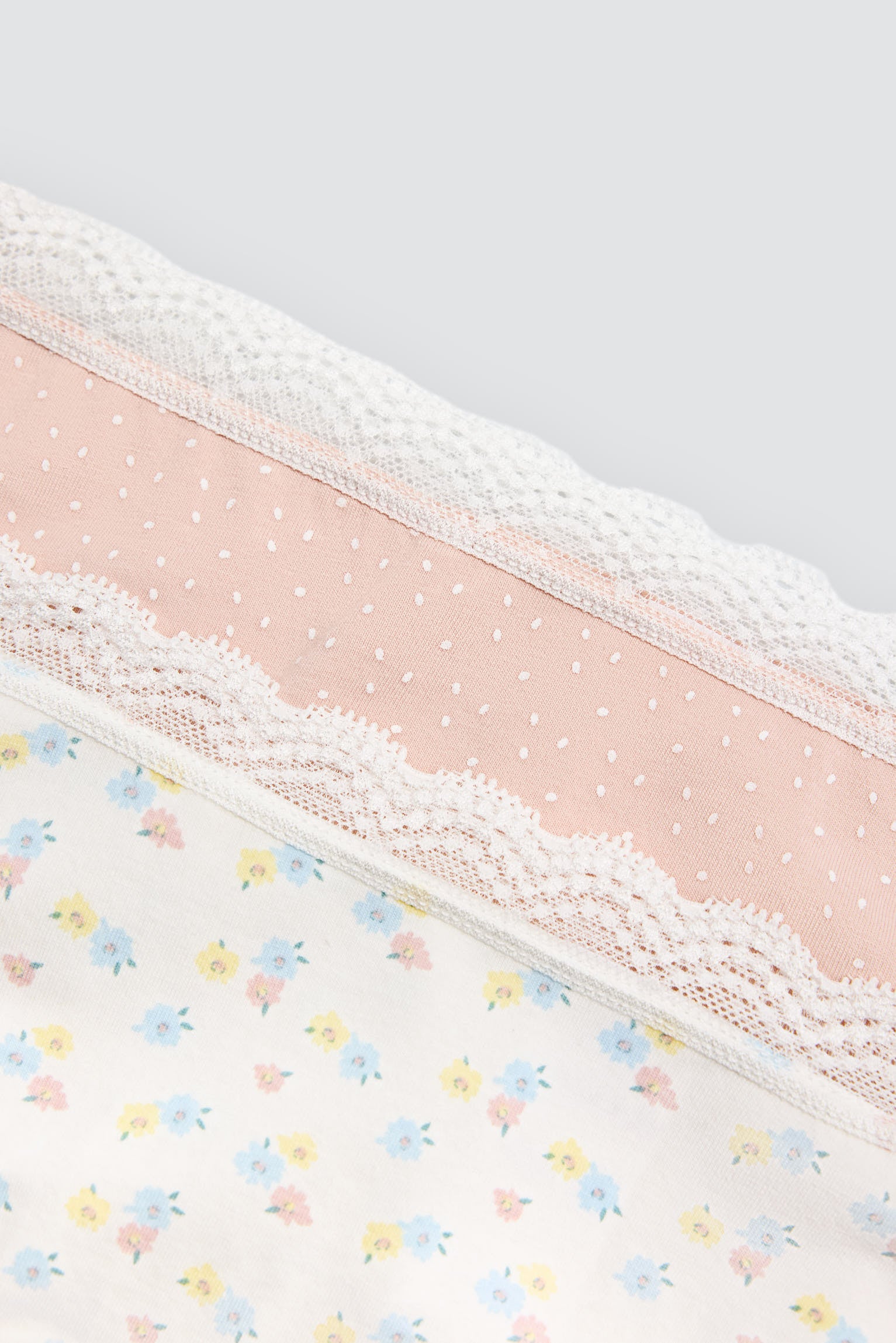 Pack de 2 bragas midi estampadas pastel tonos salmón - Ysabel Mora