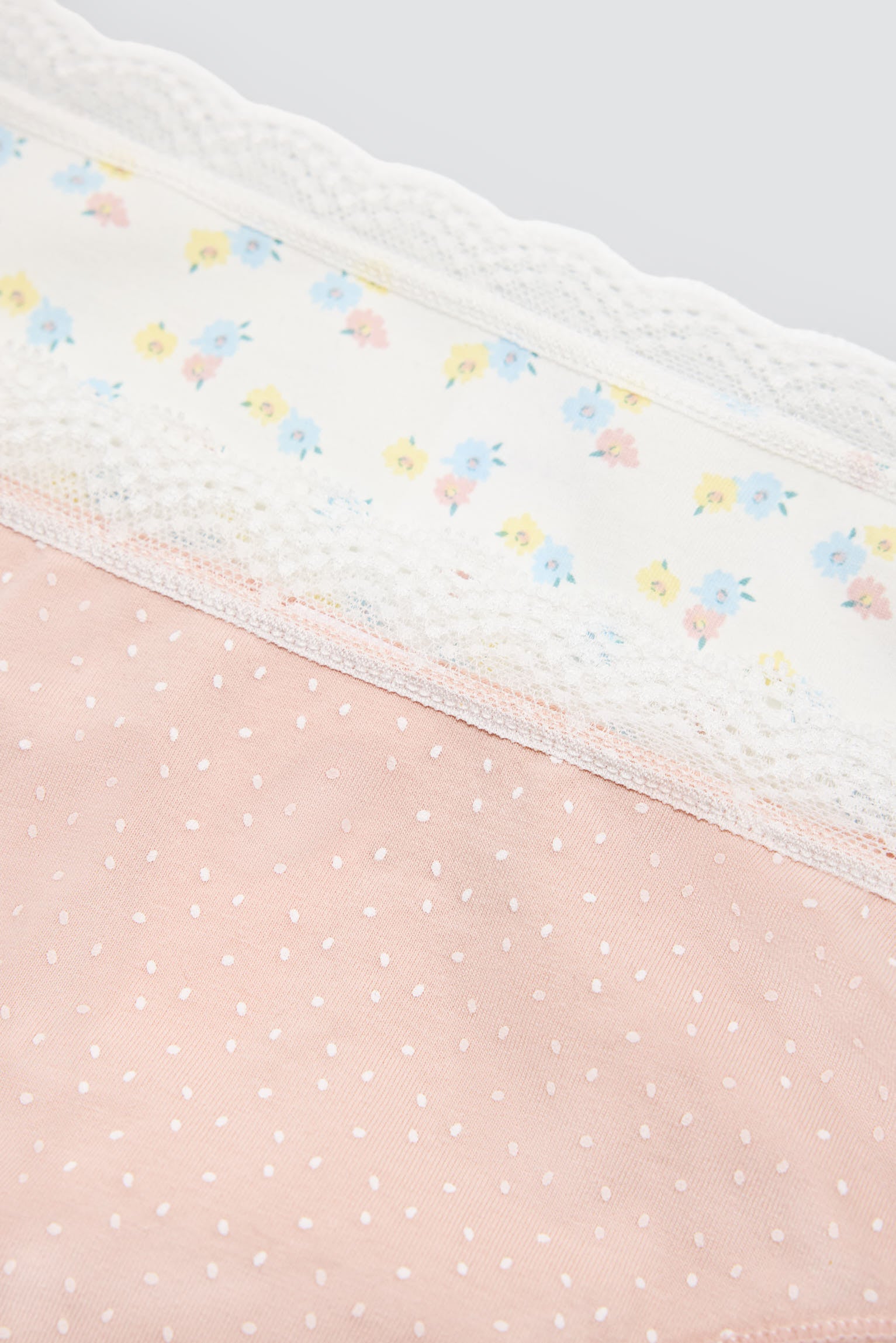 Pack de 2 bragas midi estampadas pastel tonos salmón - Ysabel Mora