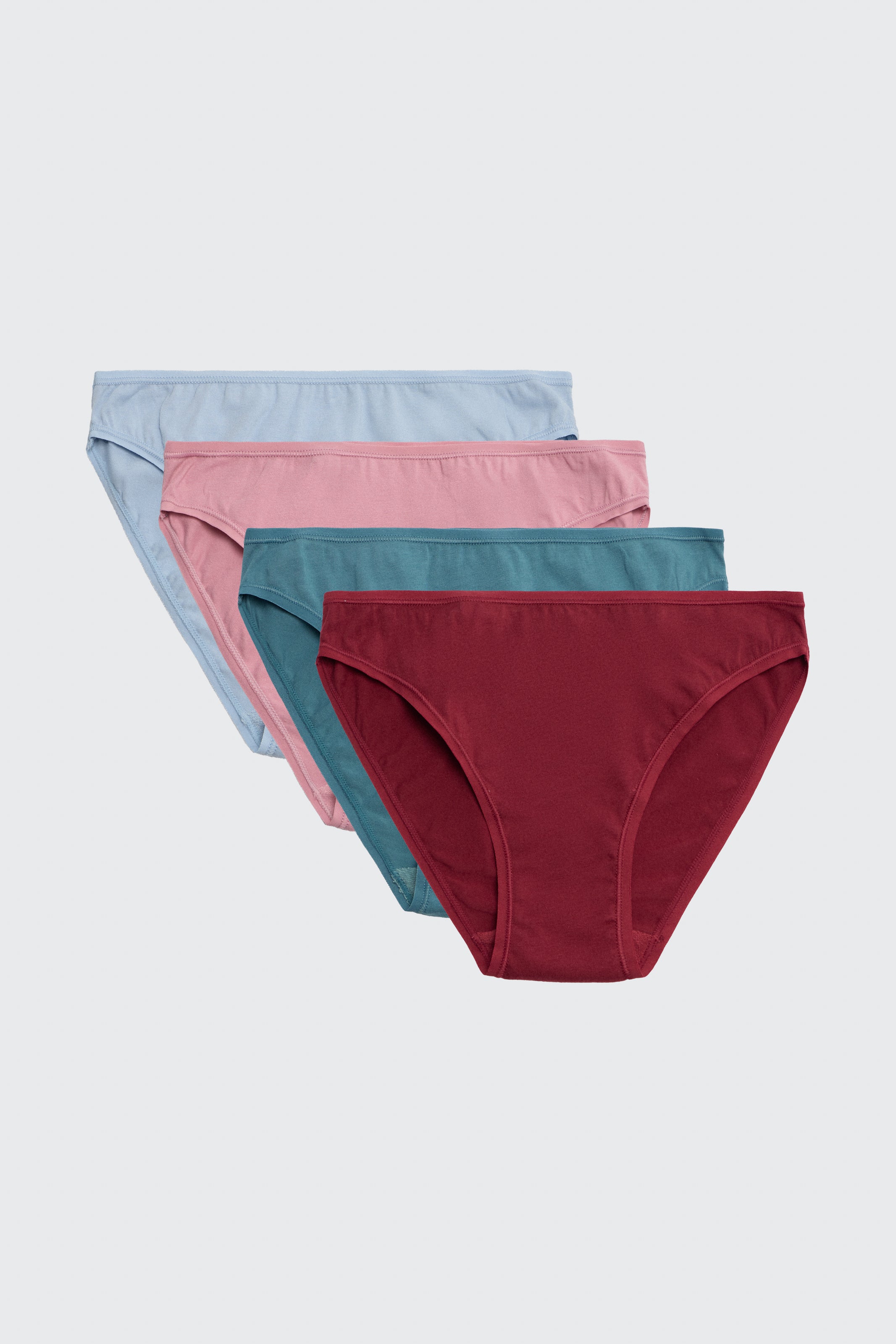 Lot de 4 mini culottes basiques en coton