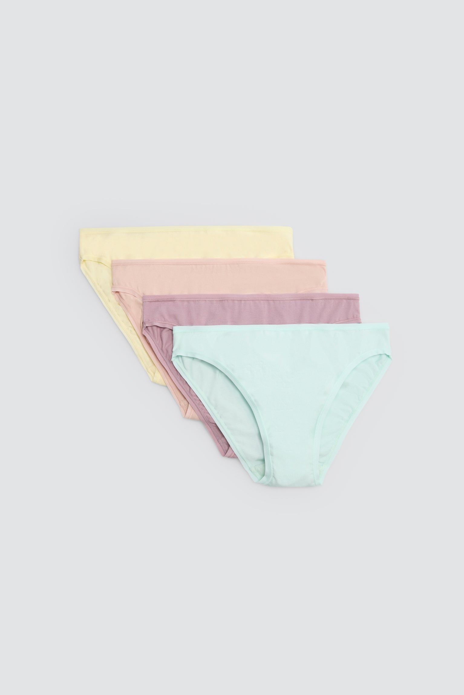 Pack de 4 bragas mini básicas colores - Ysabel Mora