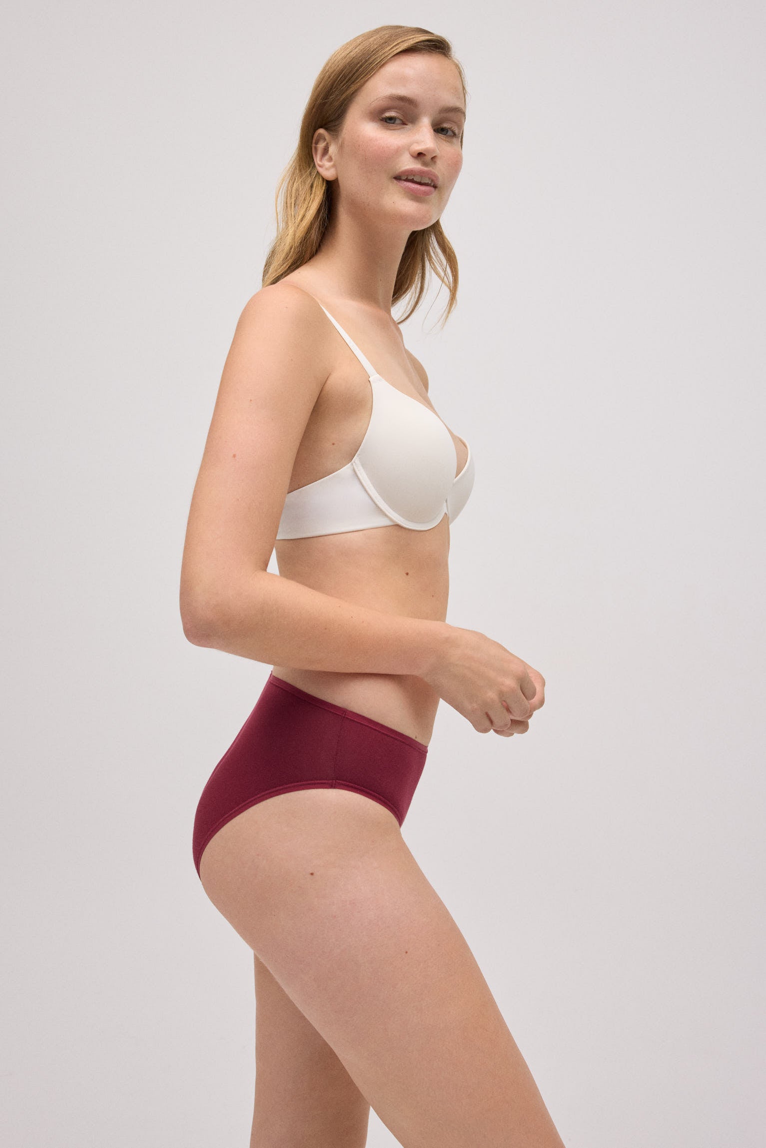 Lot de 4 culottes midi basiques en coton