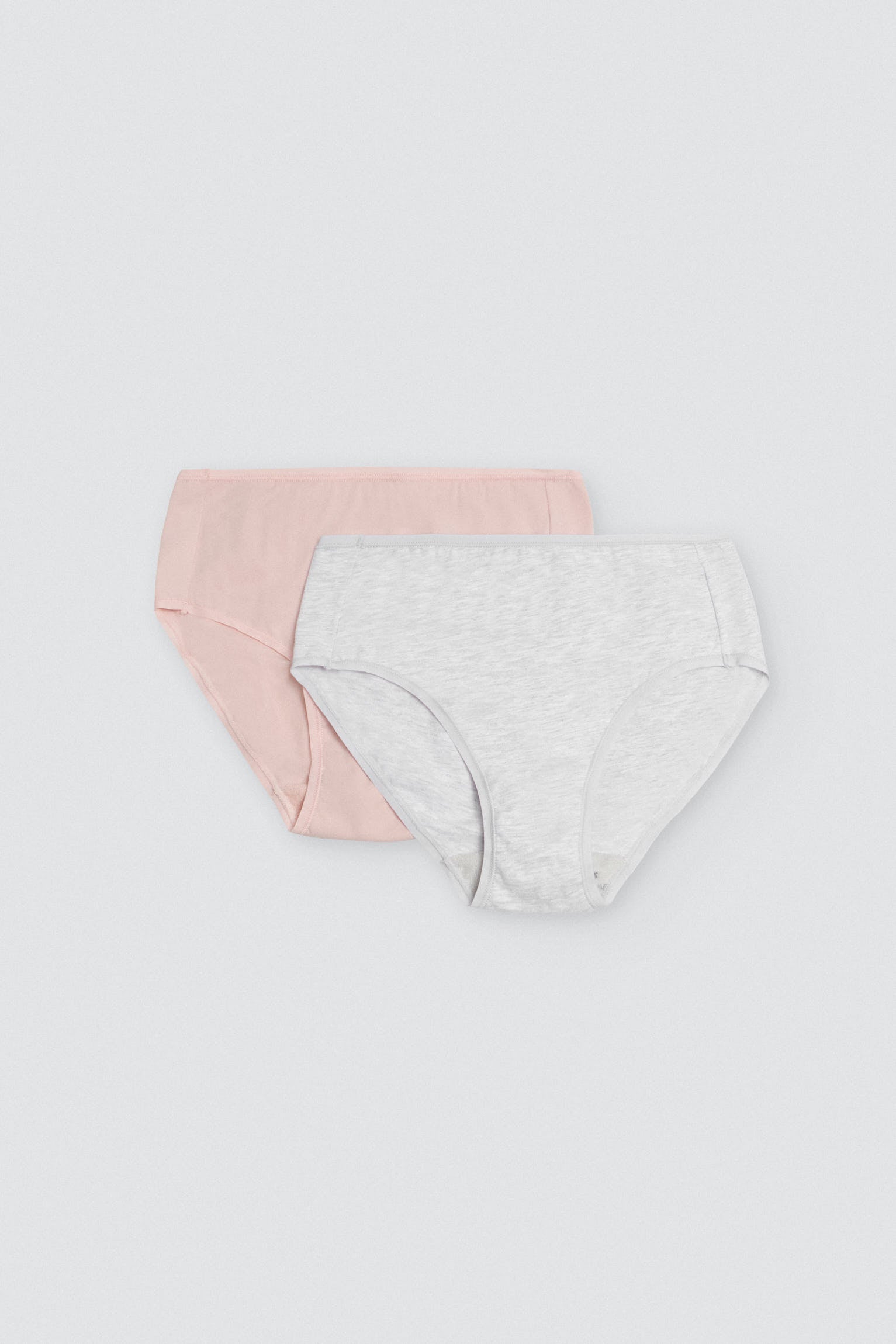 Lot de 4 culottes hautes basiques colorées en coton