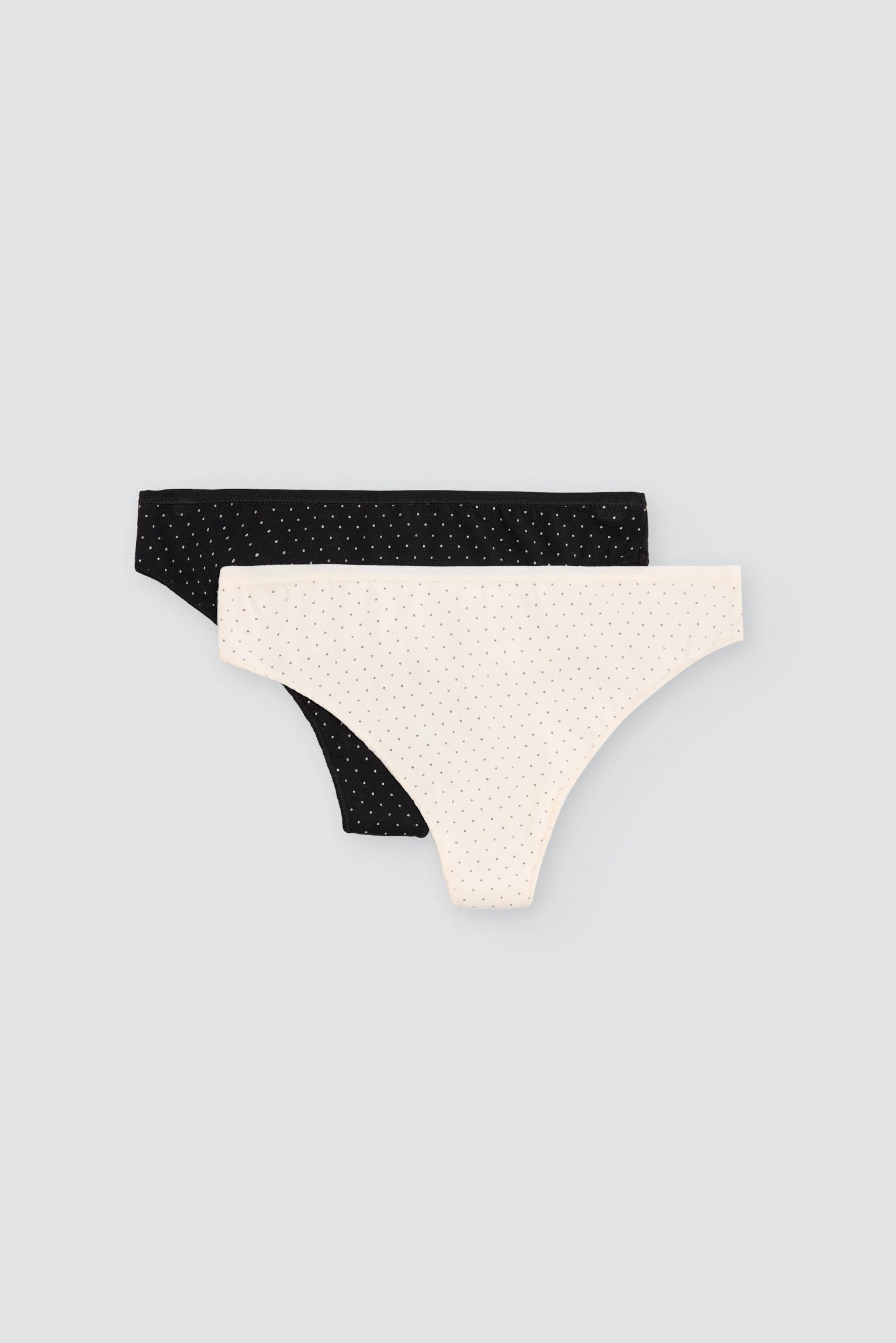 Pack de 2 strings imprimés en coton, multicolore