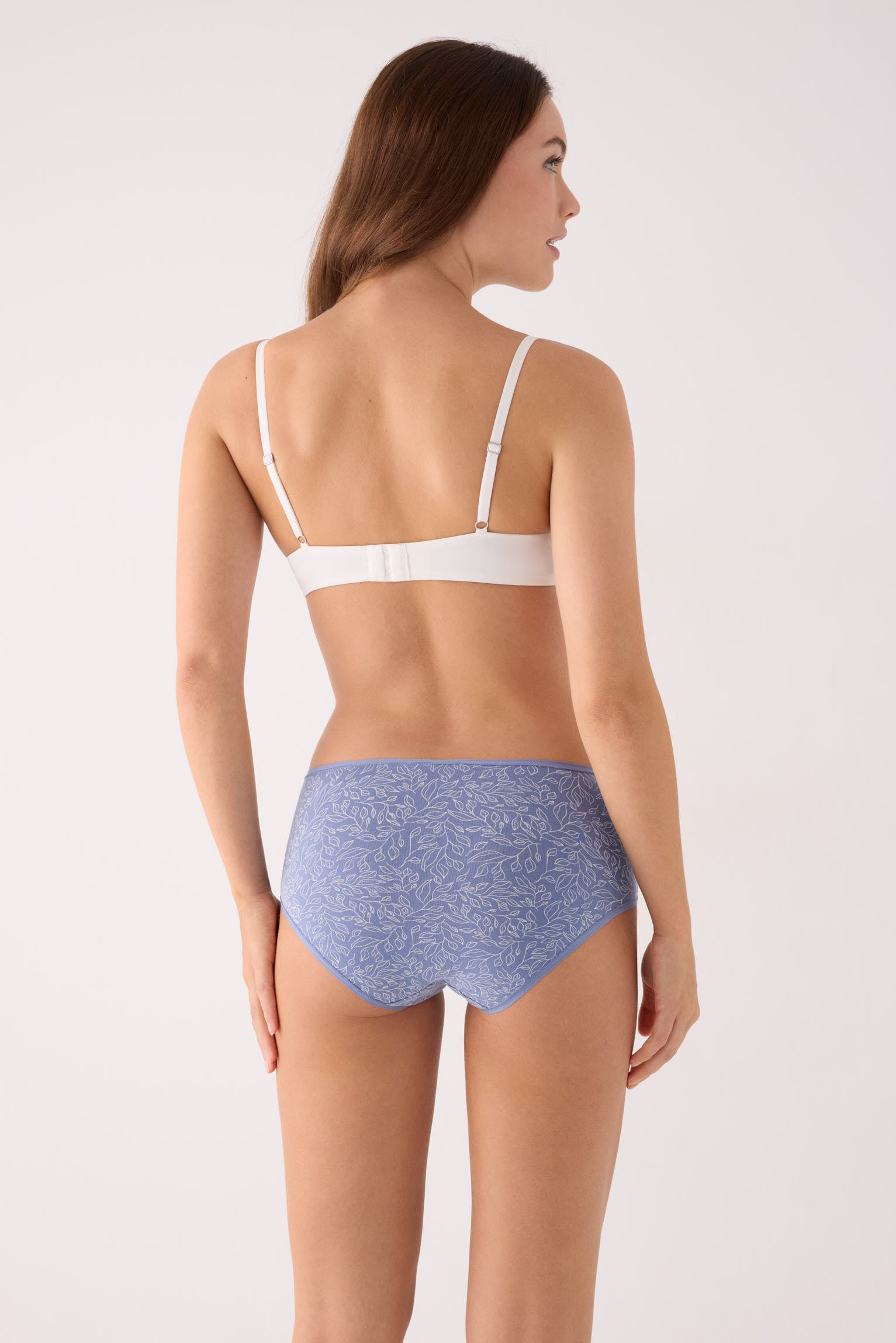 Pack de 2 culottes hautes imprimées en coton, multicolore