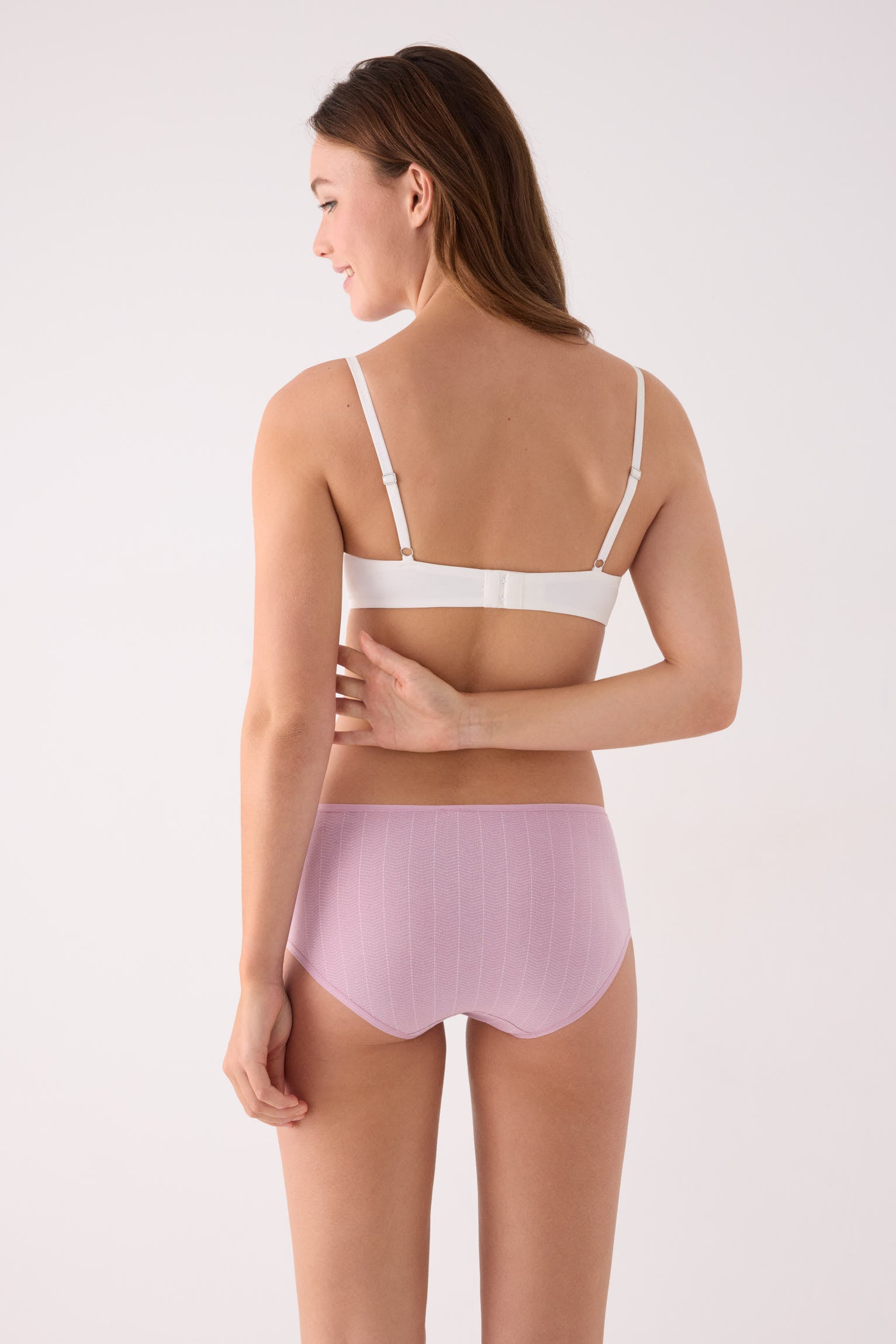 Pack de 2 culottes hautes imprimées en coton, multicolore