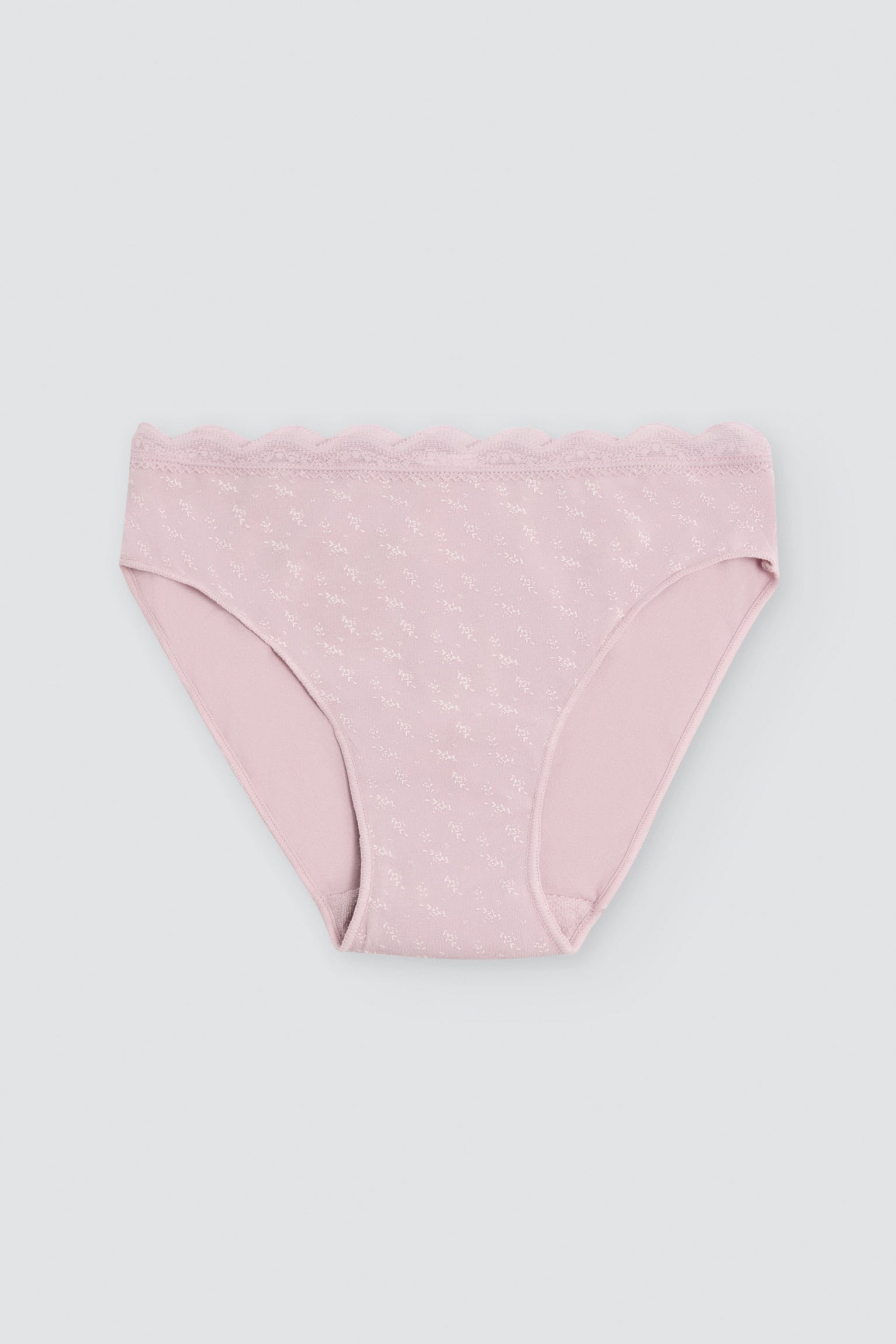 Pack de 2 culottes midi en coton à bordure dentelle, multicolore