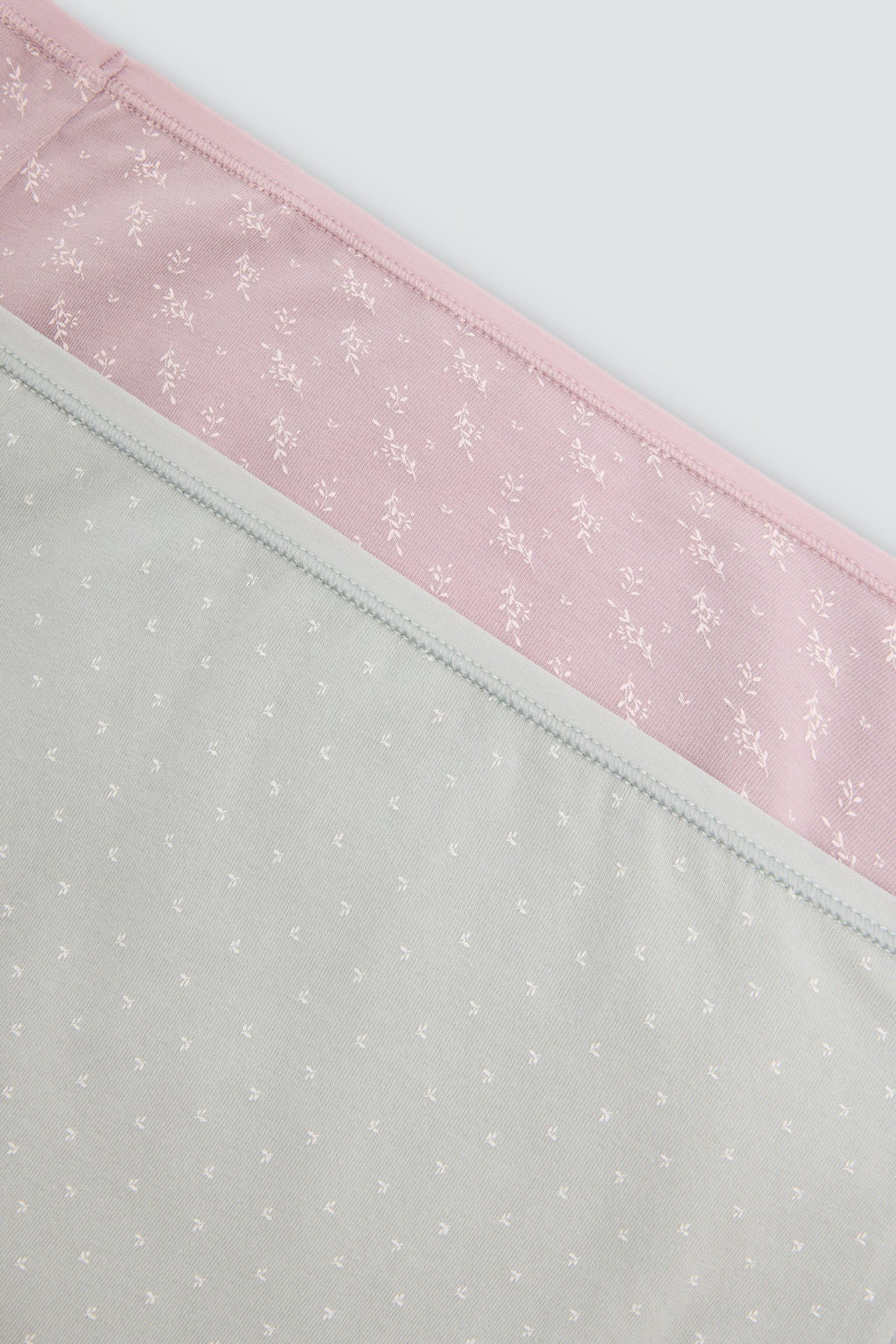 Pack de 2 culottes hautes imprimées en coton, multicolore