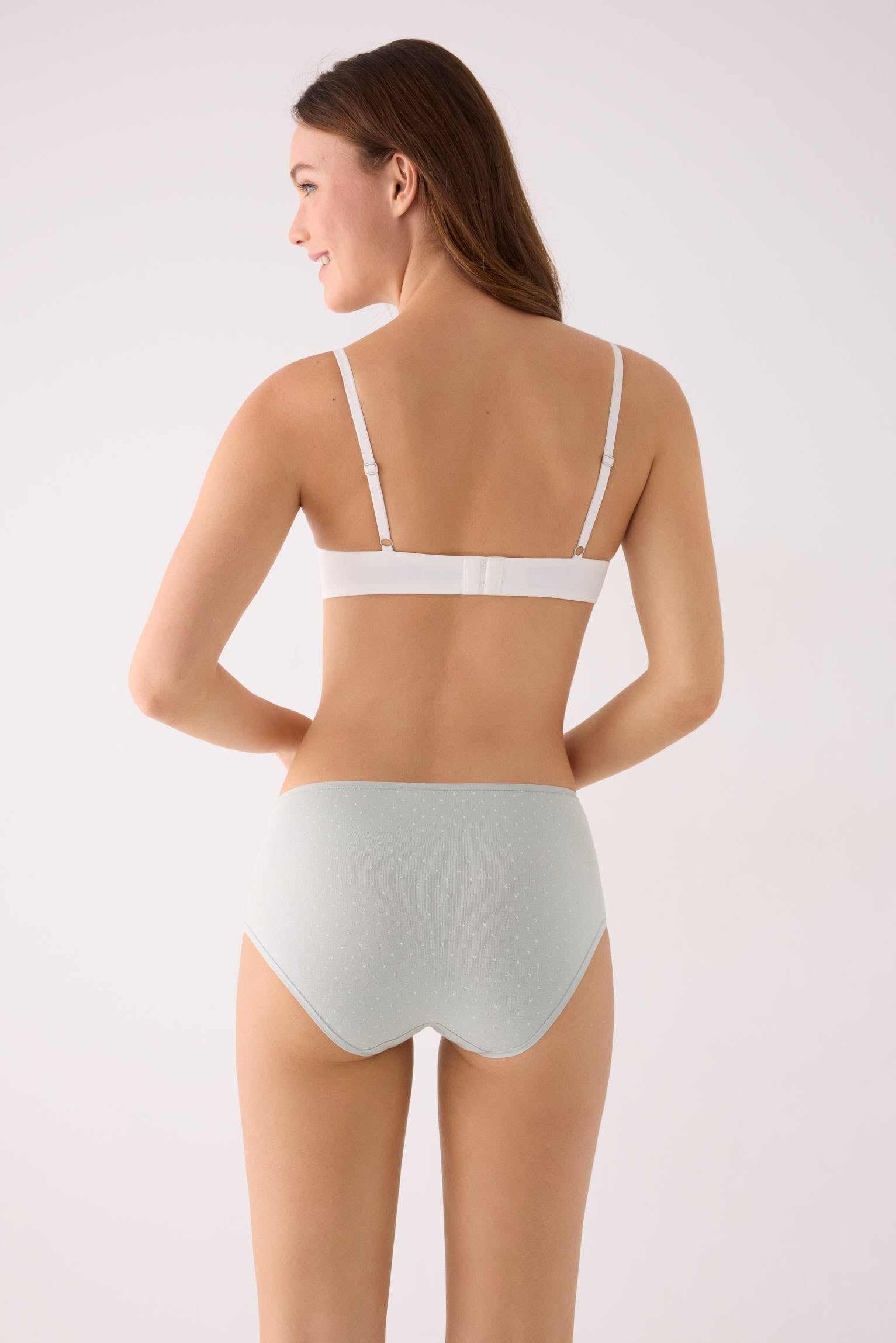 Pack de 2 culottes hautes imprimées en coton, multicolore