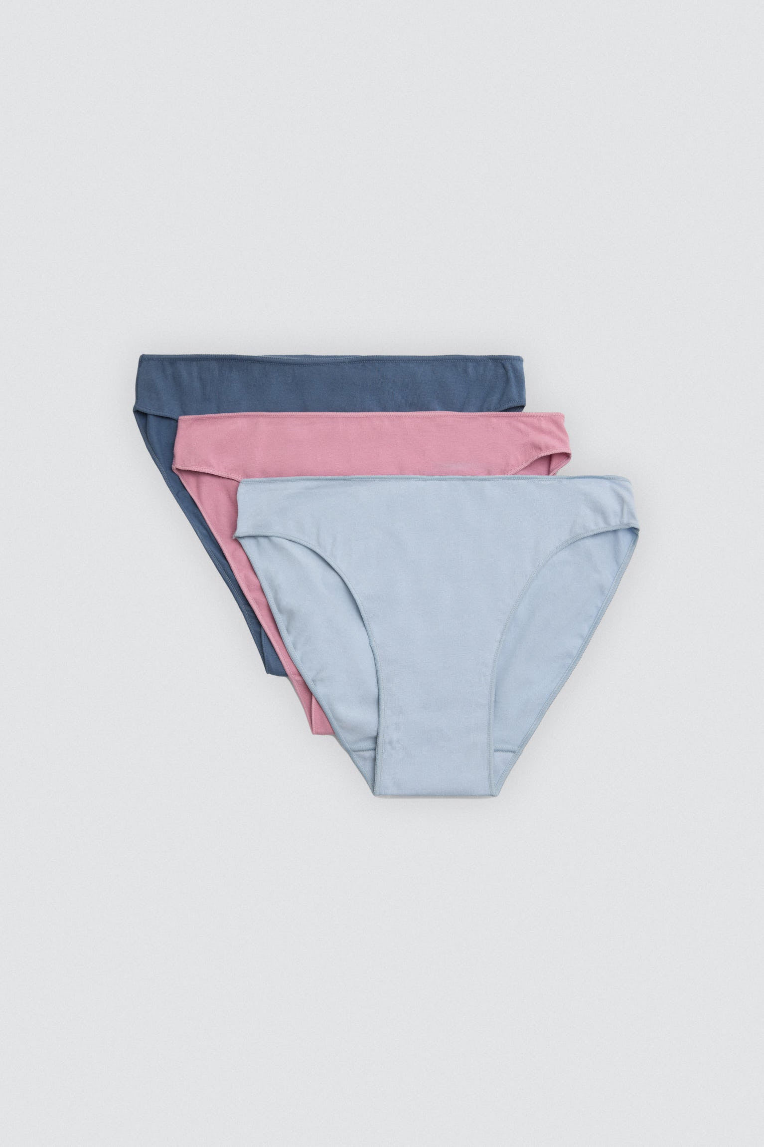 Lot de 3 mini culottes basiques en coton
