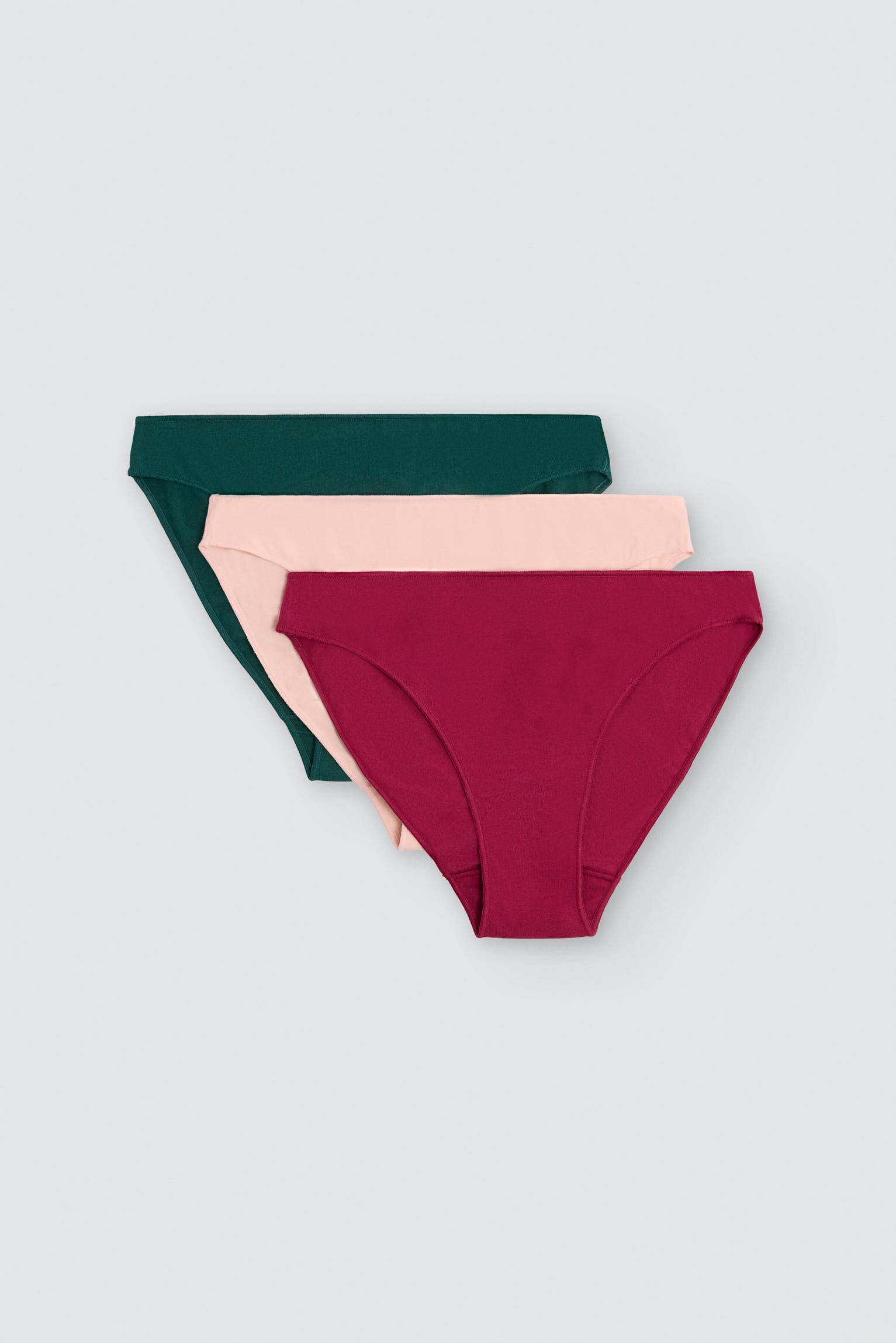 Pack de 3 culottes mini en coton dans des tons froids