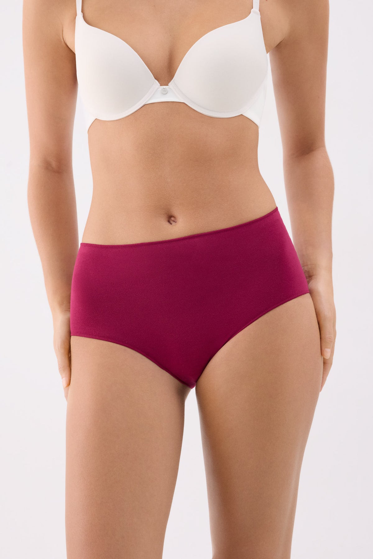 Pack de 3 culottes hautes en coton dans des tons froids