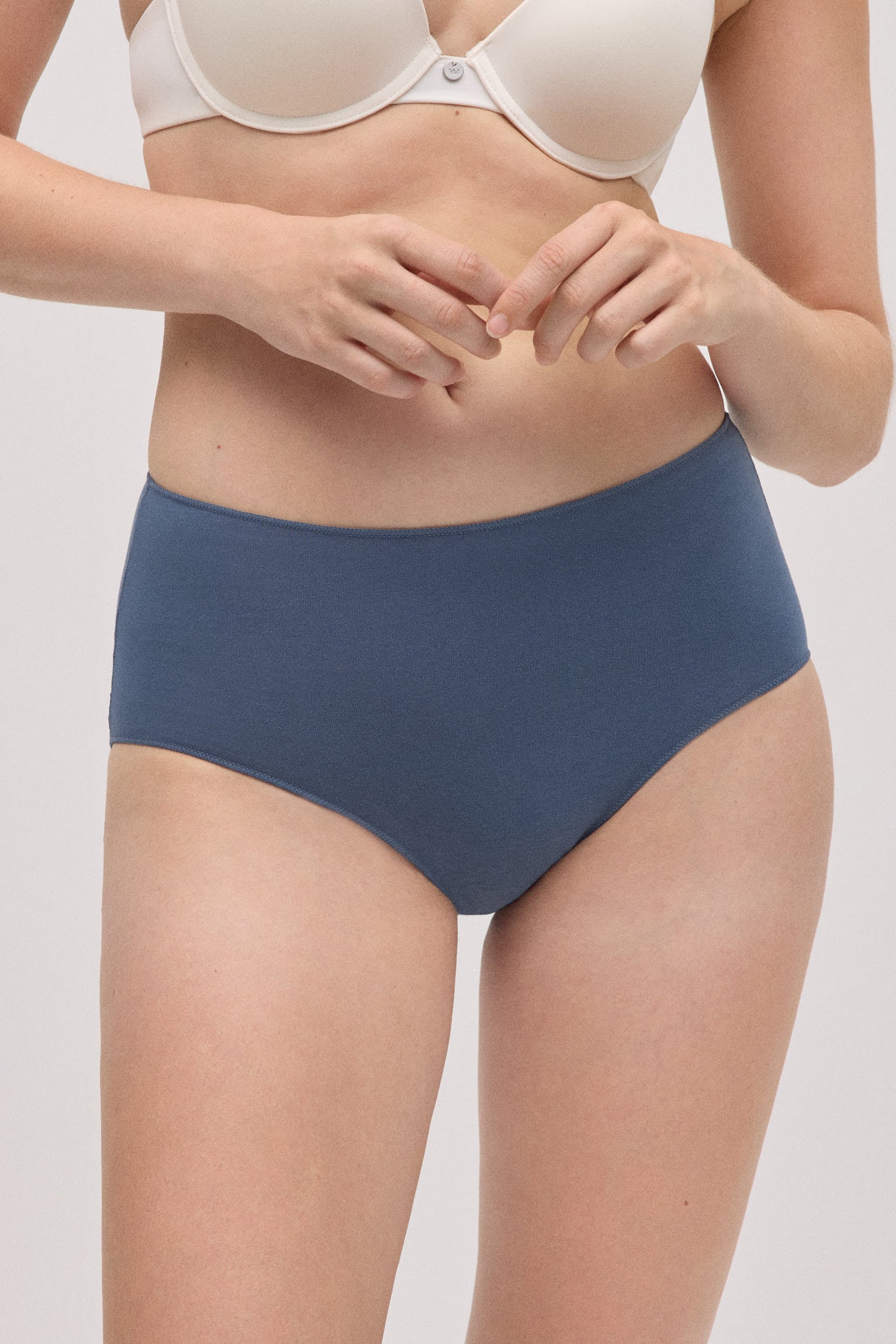 Lot de 3 culottes taille haute basiques en coton