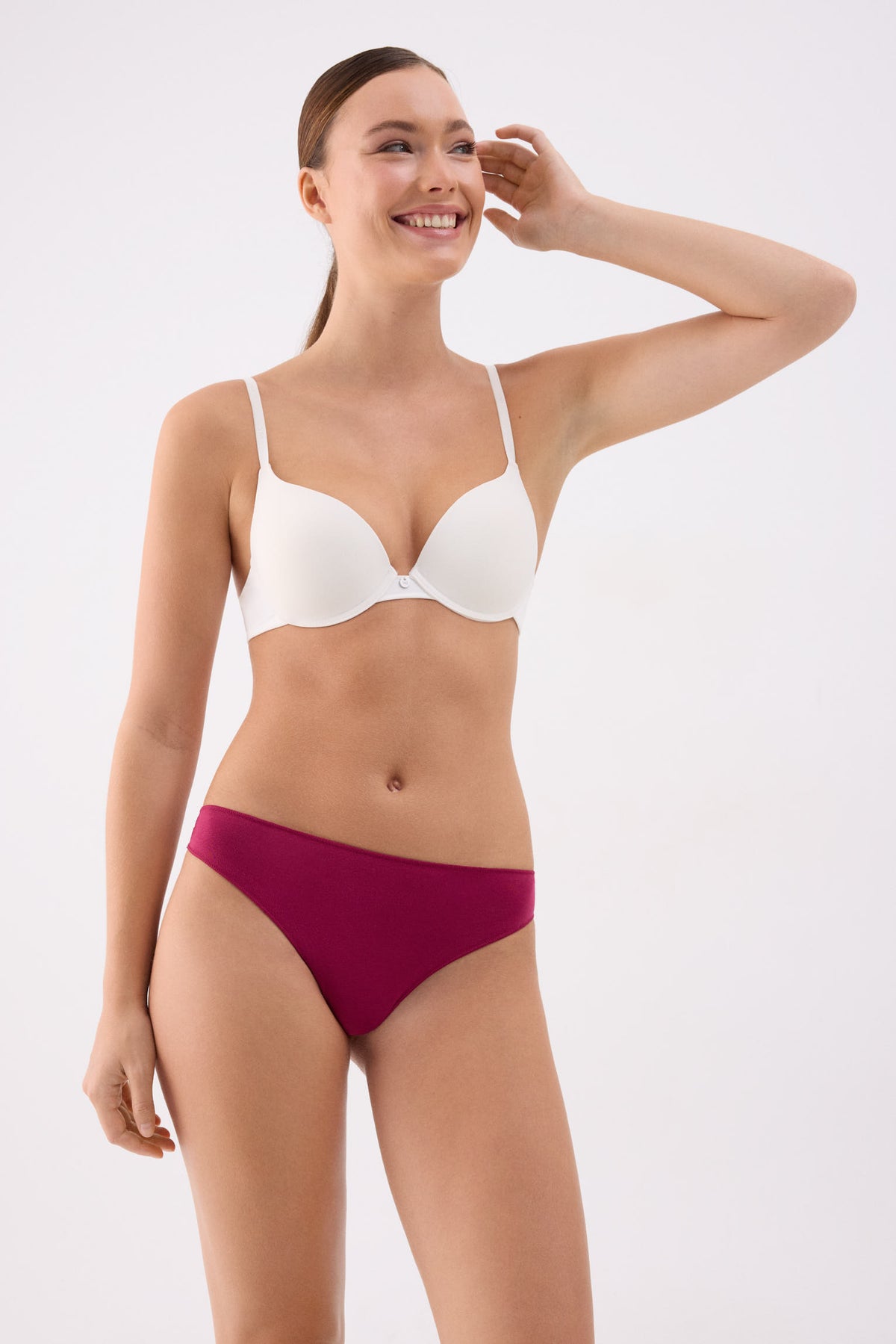 Pack de 3 strings en coton dans des tons froids