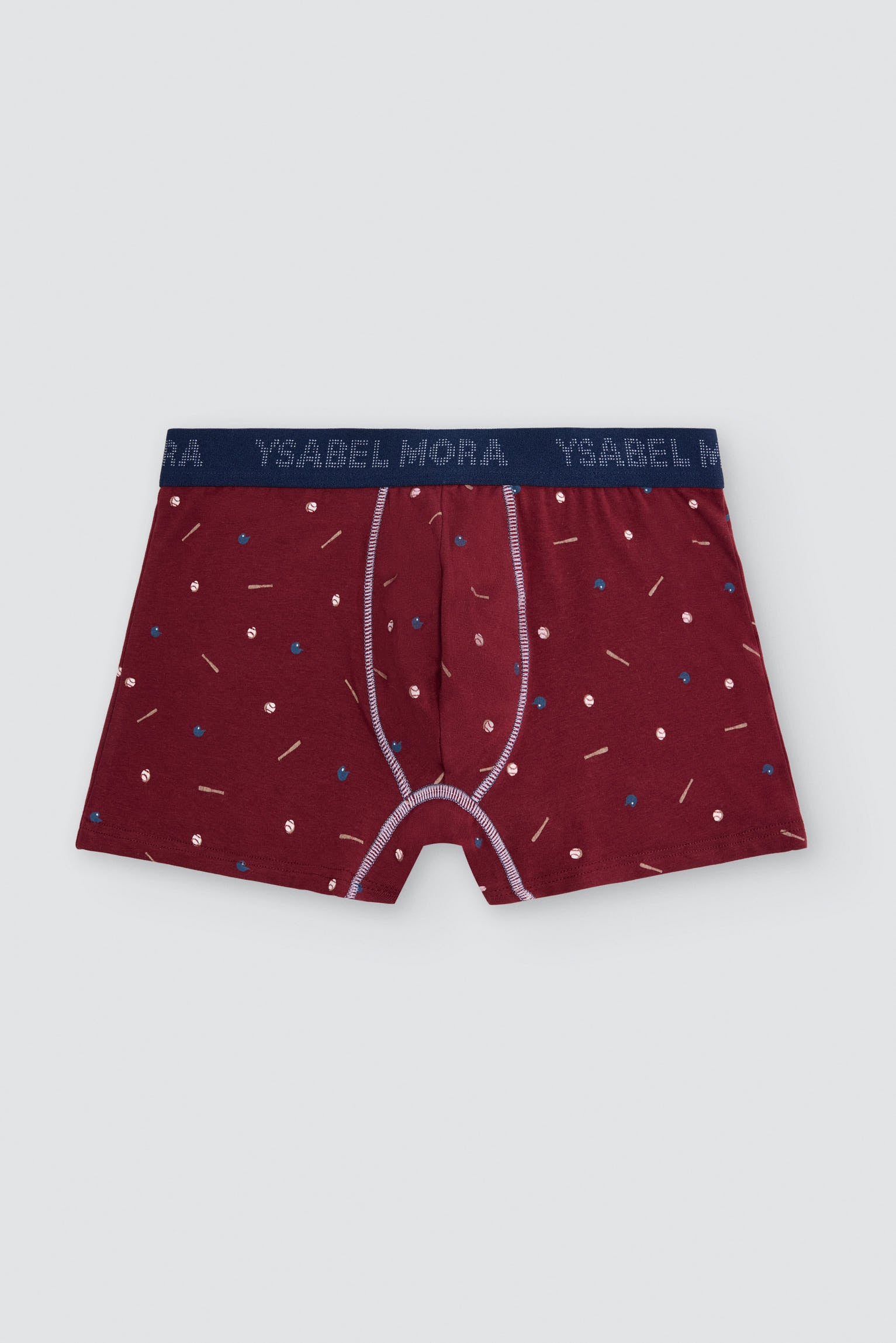 Pack de 2 bóxers algodón estampado béisbol - Ysabel Mora