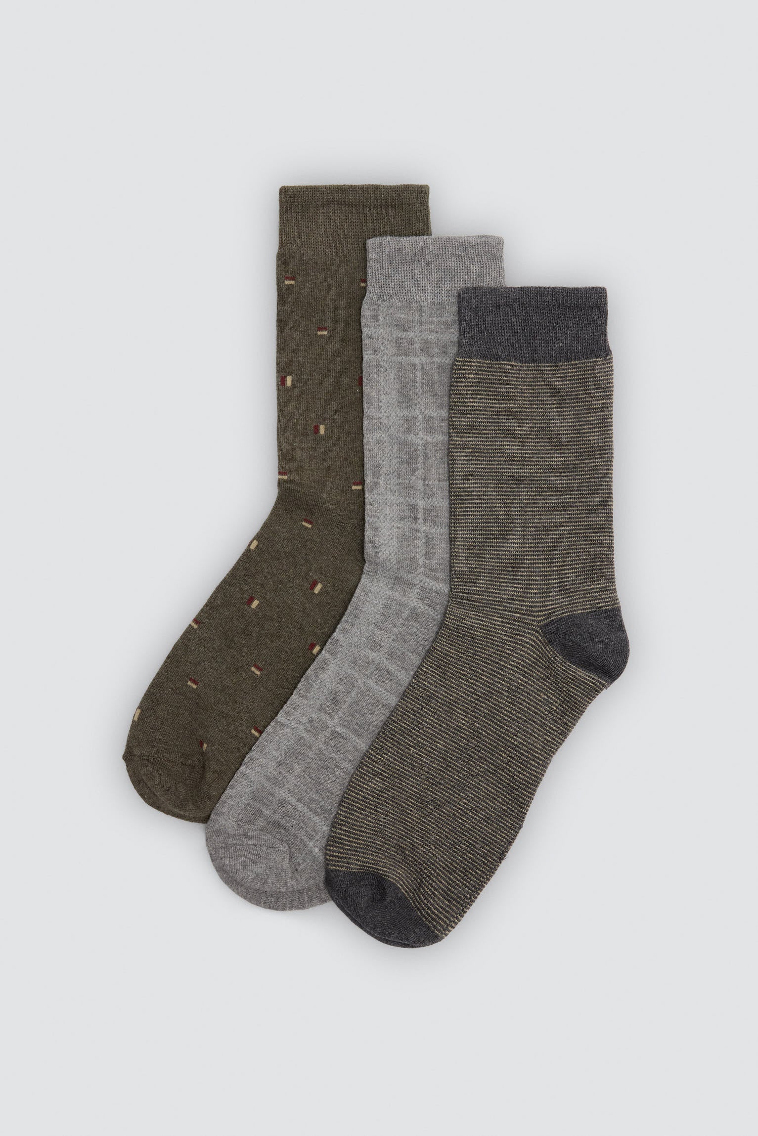 Lot de 3 chaussettes rayées variées