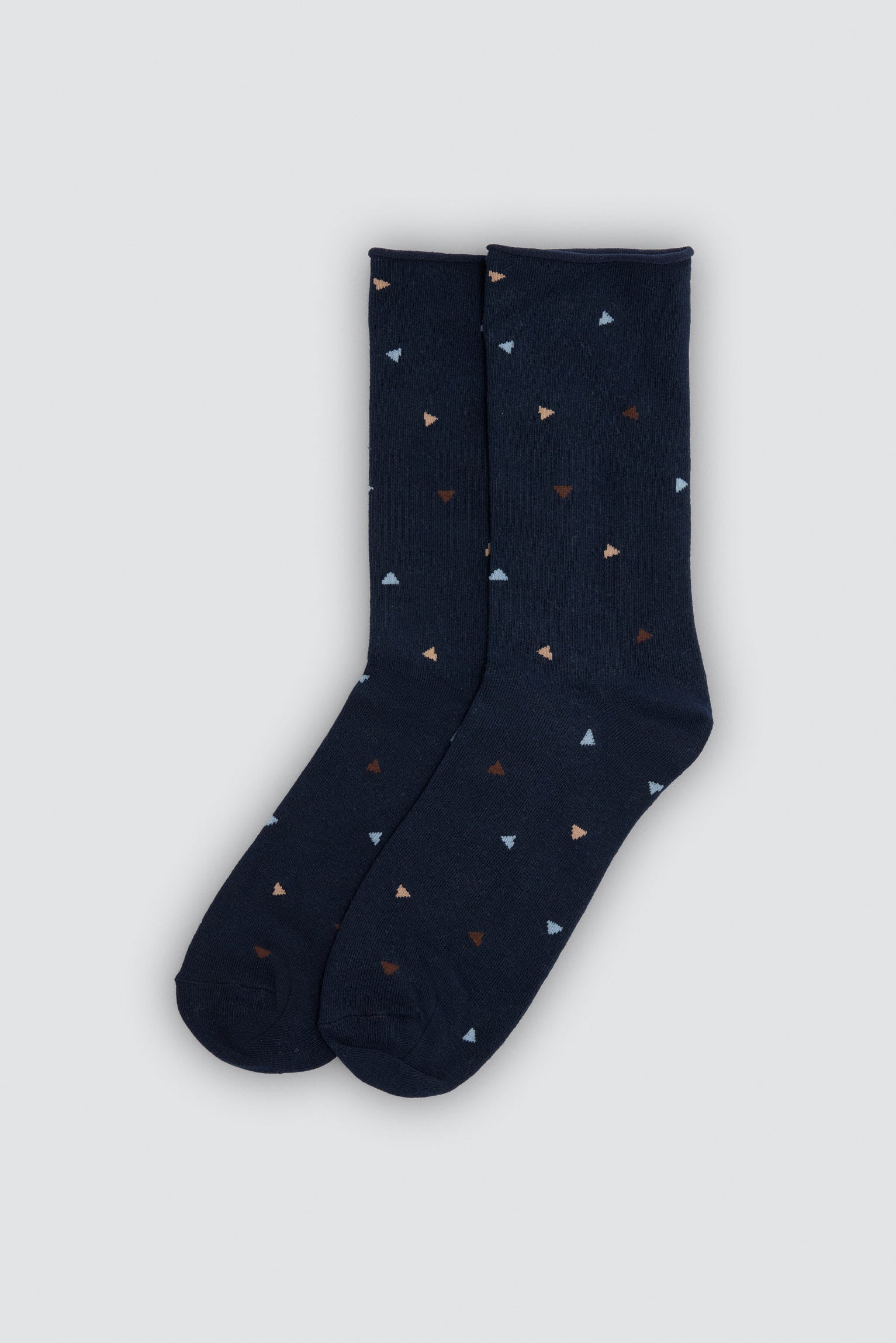 Lot de 3 chaussettes sans bord imprimé géométrique
