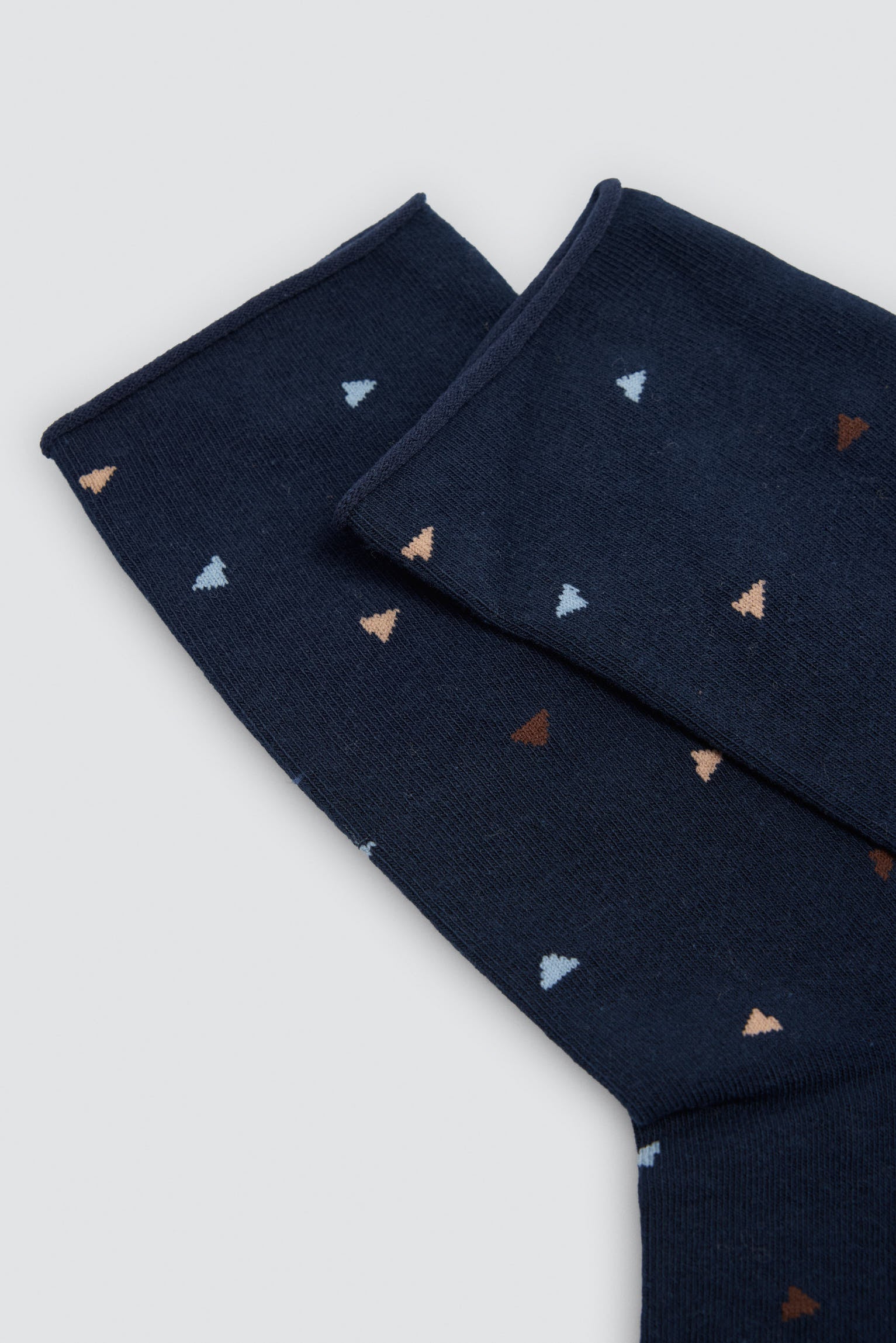 Lot de 3 chaussettes sans bord imprimé géométrique