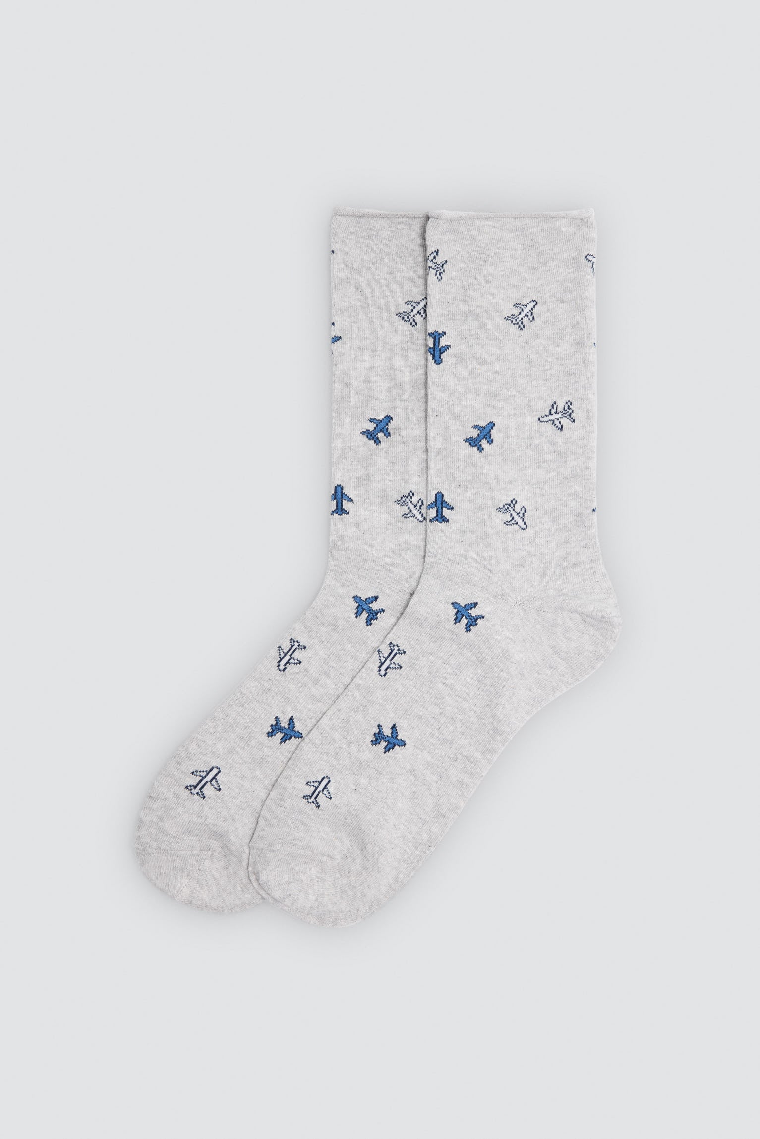 Lot de 3 chaussettes homme imprimé avions et rayures