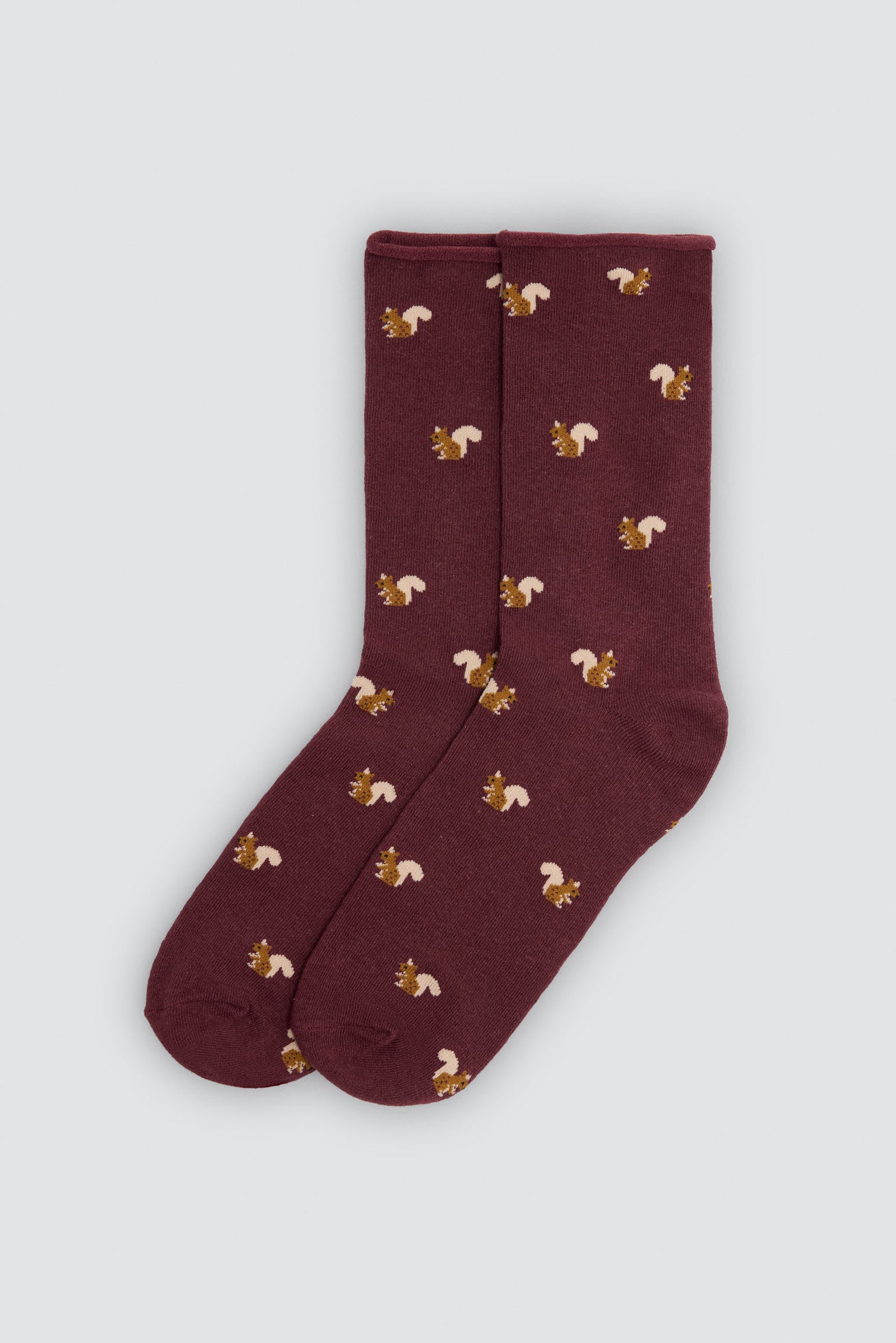 Lot de 4 chaussettes sans bord imprimé animaux