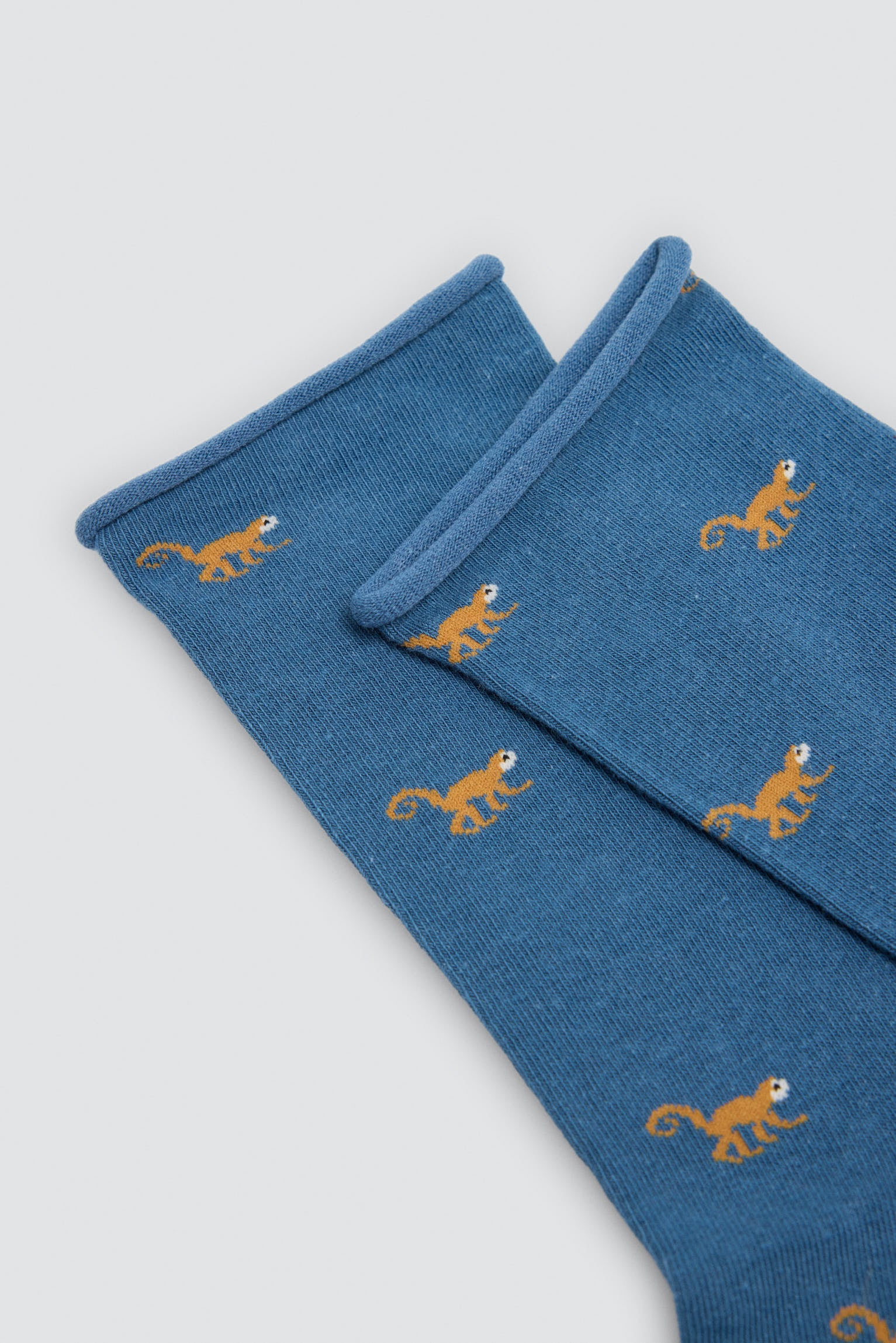 Lot de 4 chaussettes sans bord imprimé animaux
