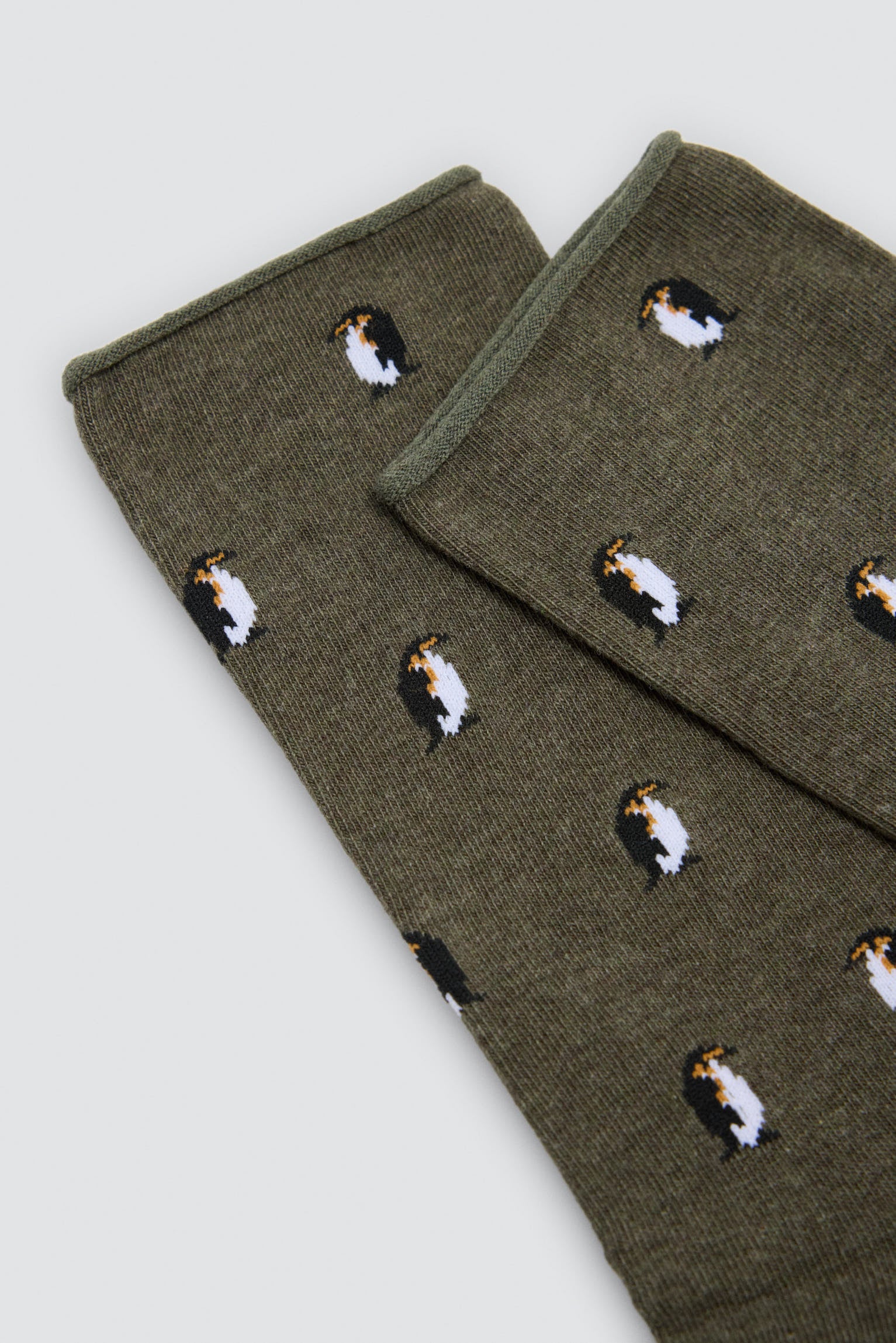Lot de 4 chaussettes sans bord imprimé motifs naturels