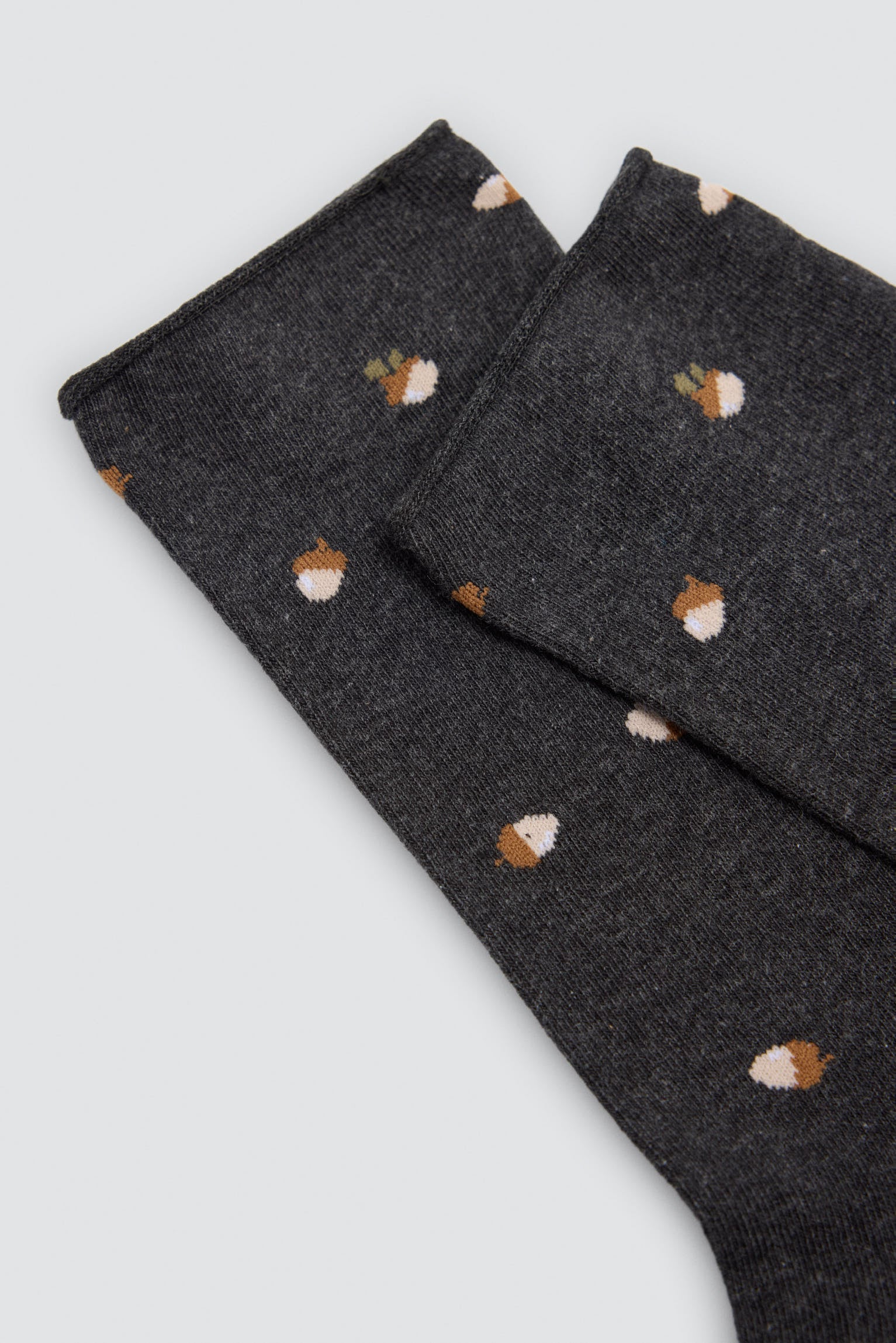 Lot de 4 chaussettes sans bord imprimé motifs naturels
