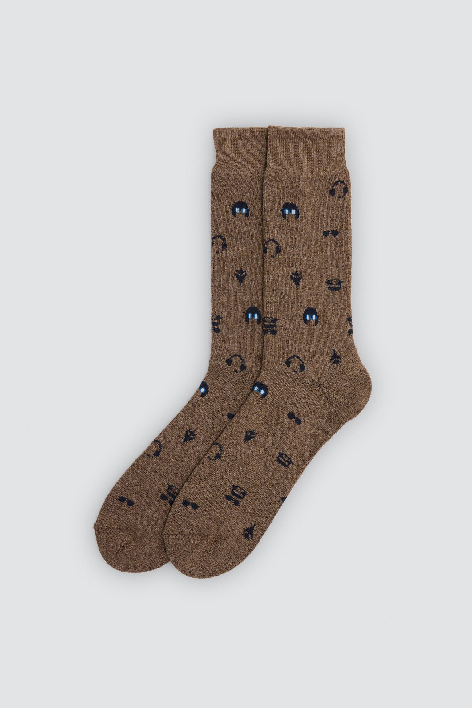 Lot de 3 chaussettes thermiques imprimés variés ours, écouteurs et rayures