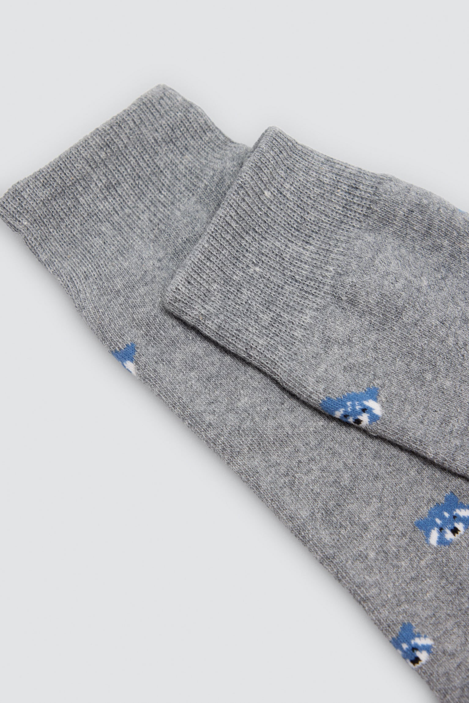Lot de 4 chaussettes thermiques imprimés variés animaux et rayures