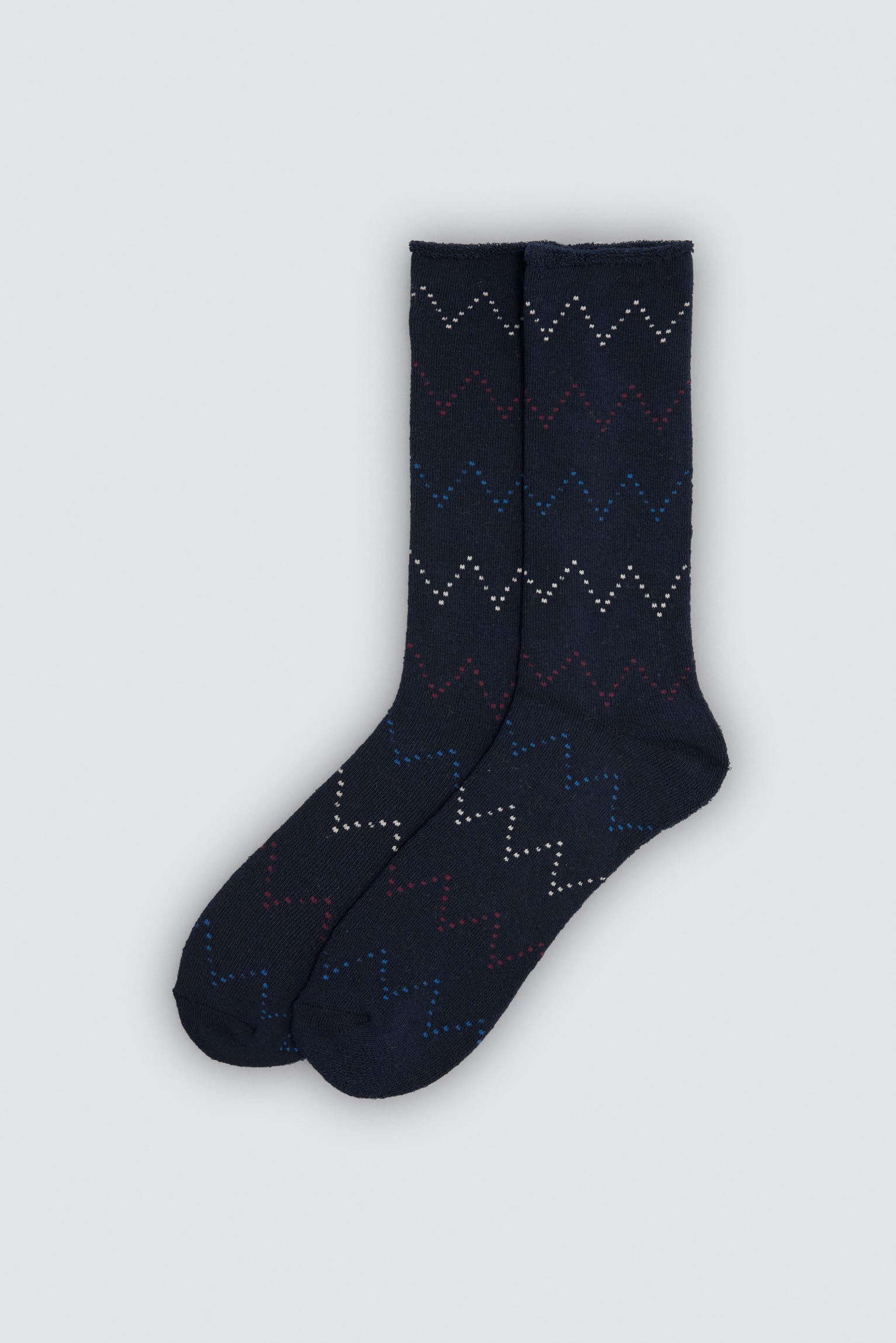 Lot de 3 chaussettes thermiques sans bord imprimées variées