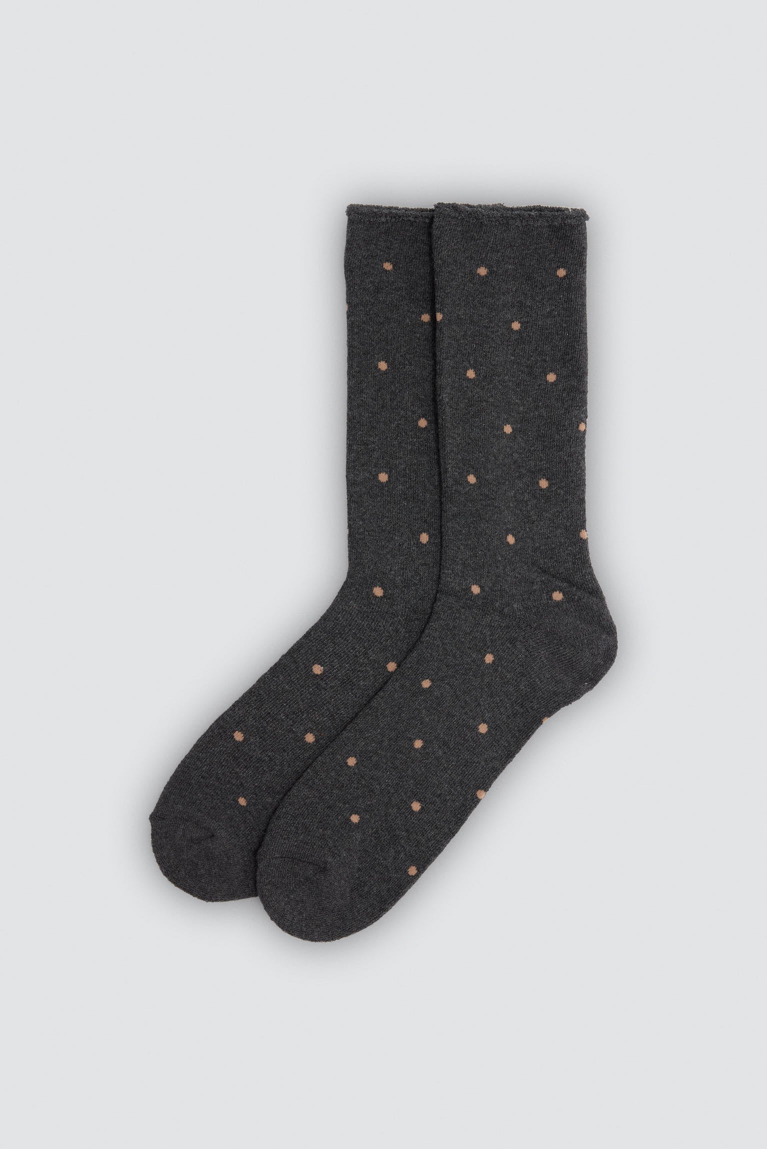 Lot de 3 chaussettes thermiques sans bord imprimé rayures et pois