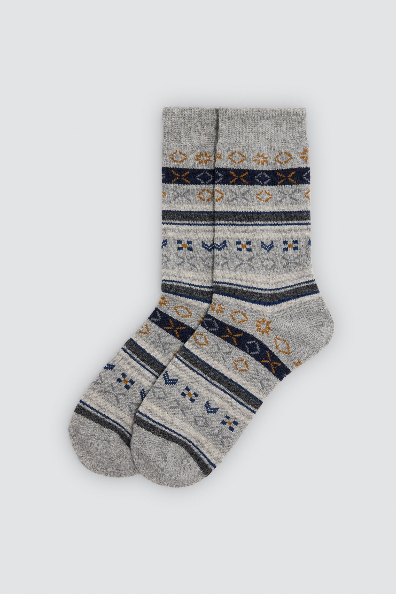Lot de 4 chaussettes homme en laine imprimées variées