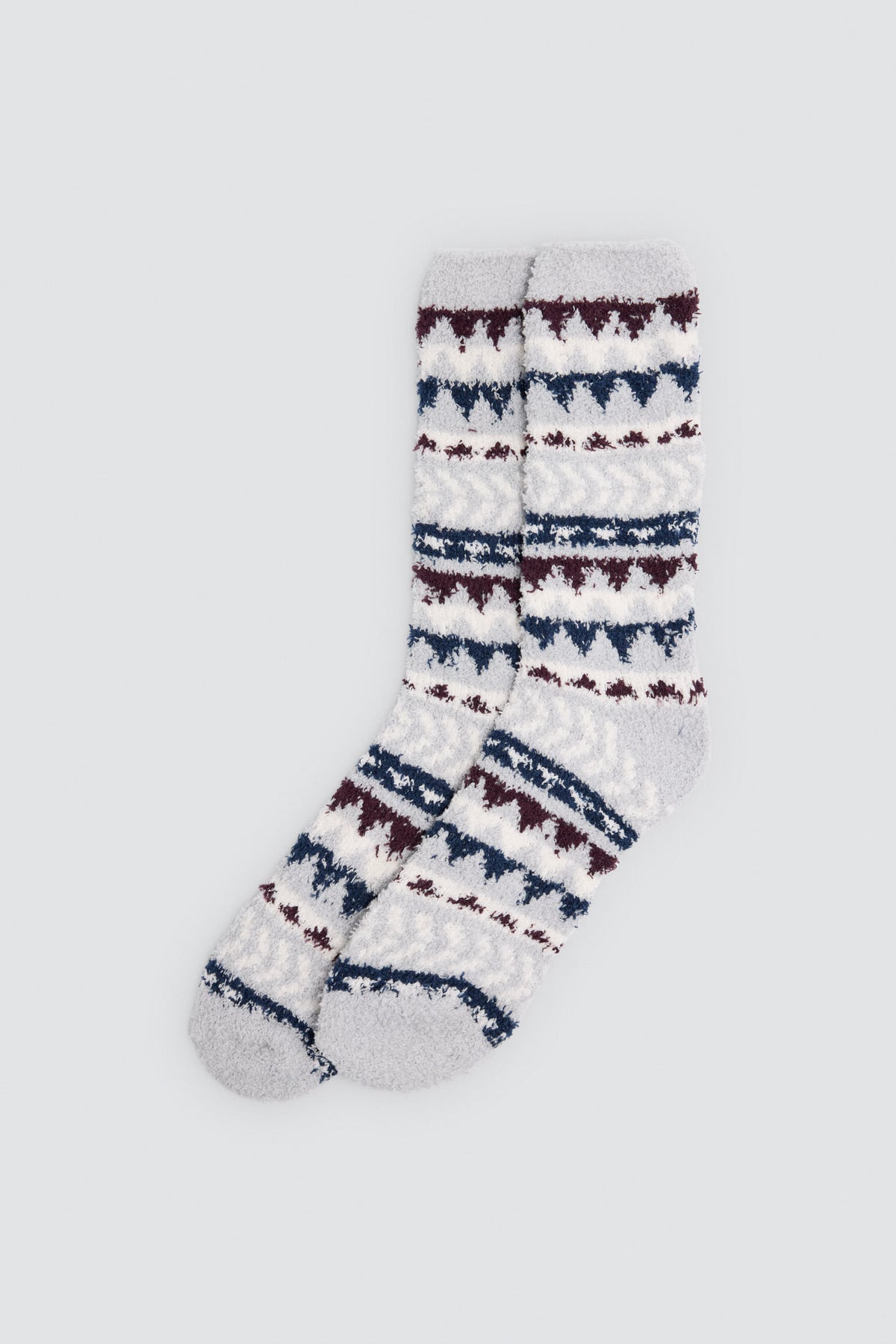 Lot de 3 chaussettes en flanelle imprimé ethnique
