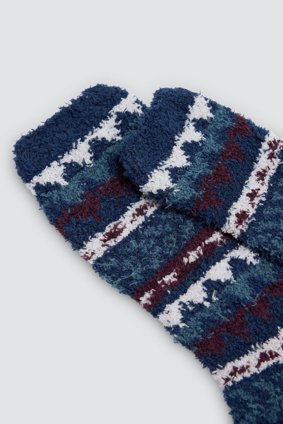 Lot de 3 chaussettes en flanelle imprimé ethnique