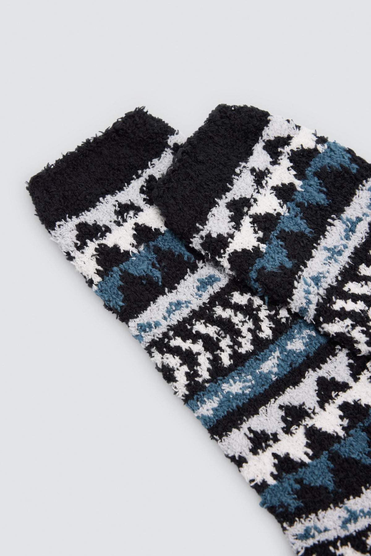 Lot de 3 chaussettes en flanelle imprimé ethnique