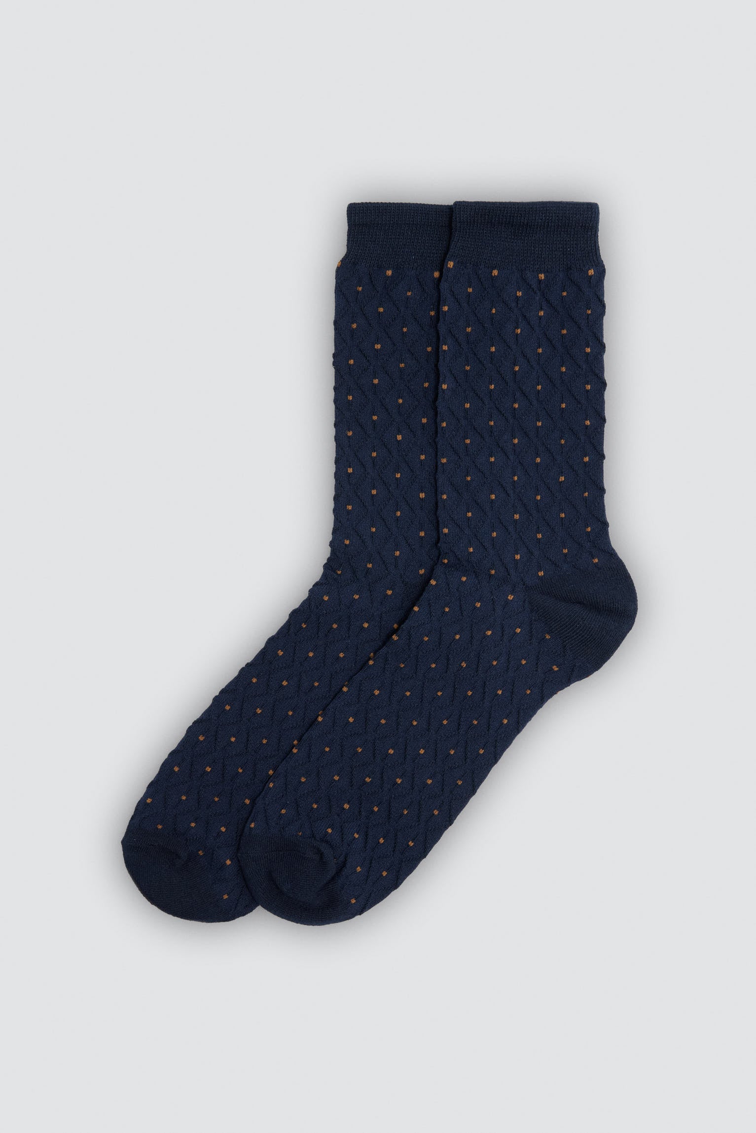 Lot de 3 chaussettes homme texturées à pois