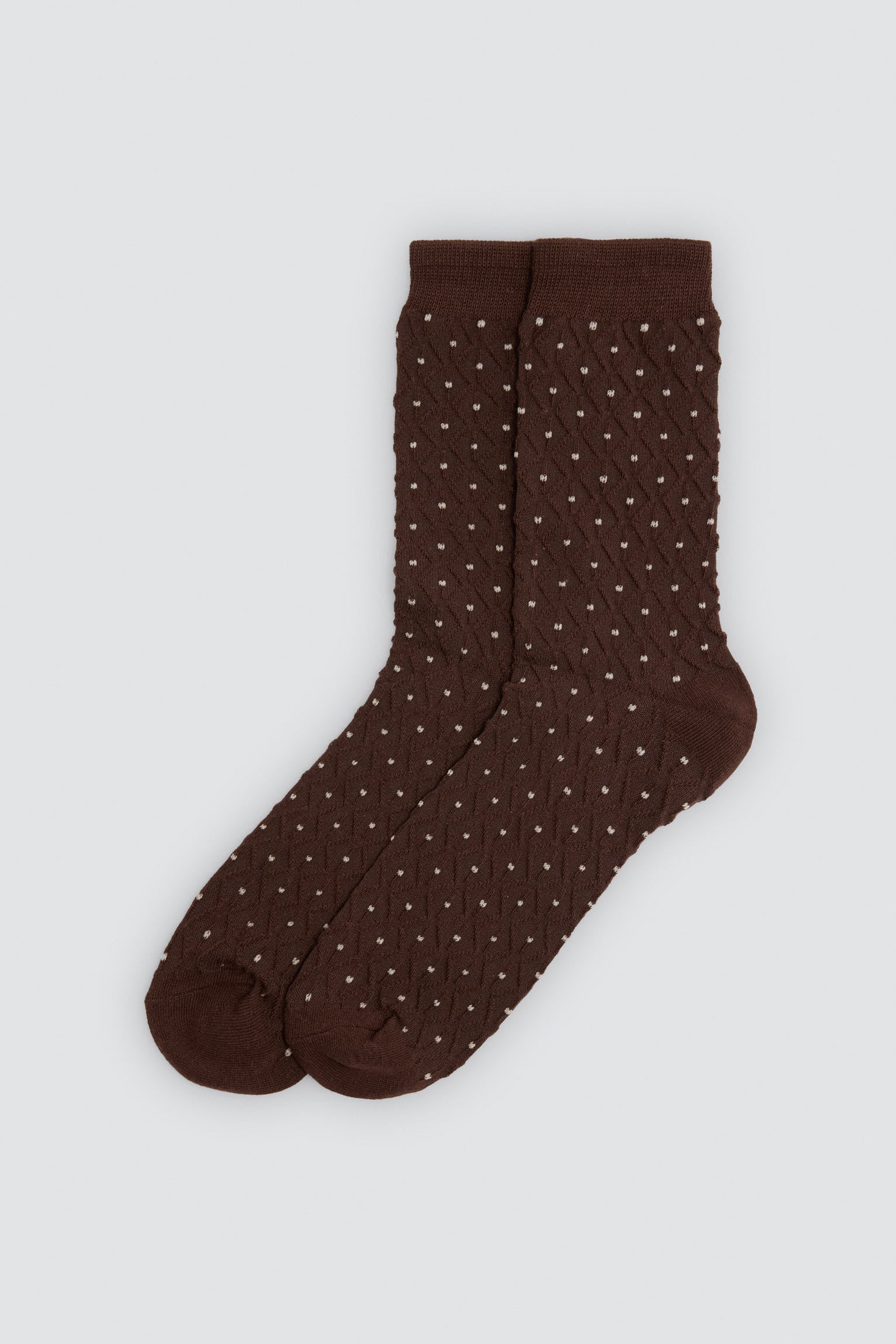 Lot de 3 chaussettes homme texturées à pois